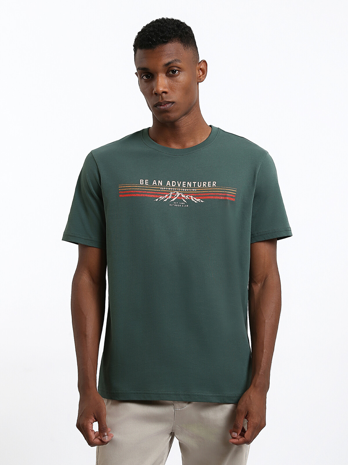 ☆新品未使用品☆ 8YARDS Men’s ERITSUKI LCWAIKIKI Classic Crew Neck Printed Men's T-Shirt - W56964Z8-SXM