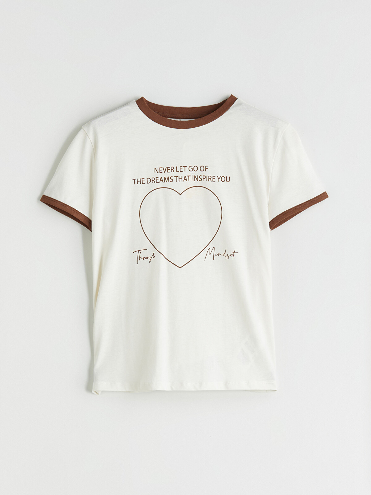 LCW Kids Crew Neck Printed Girls' T-shirt - W57409Z4-FES | LC Waikiki