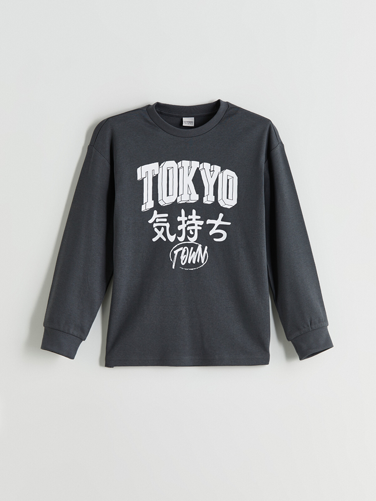 LCW Kids Bisiklet Yaka Tokyo Baskılı Erkek Çocuk Tişört - W57696Z4