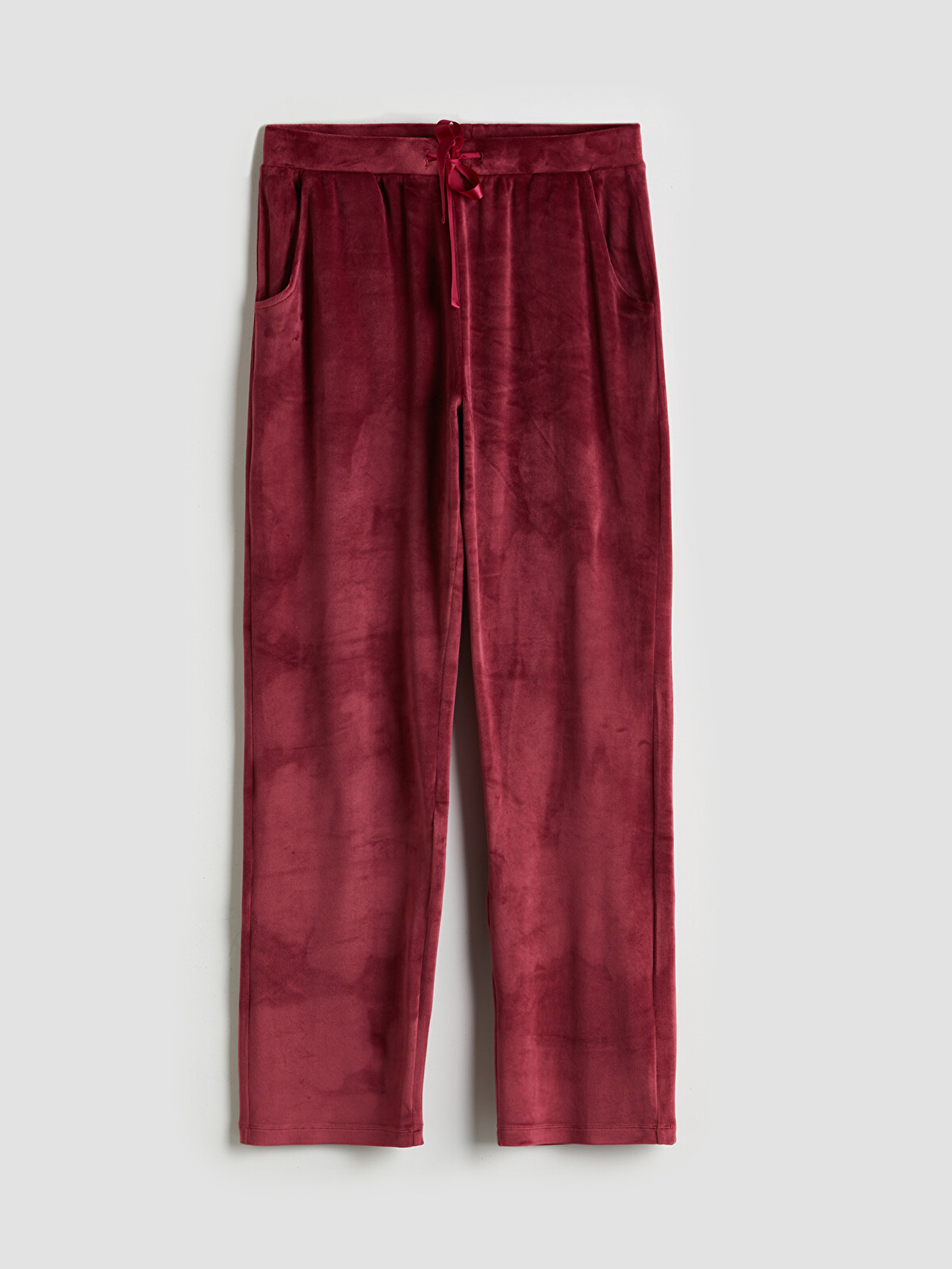 LCW DREAM Pantaloni de pijama Basic din Catifea cu Talie Elastică