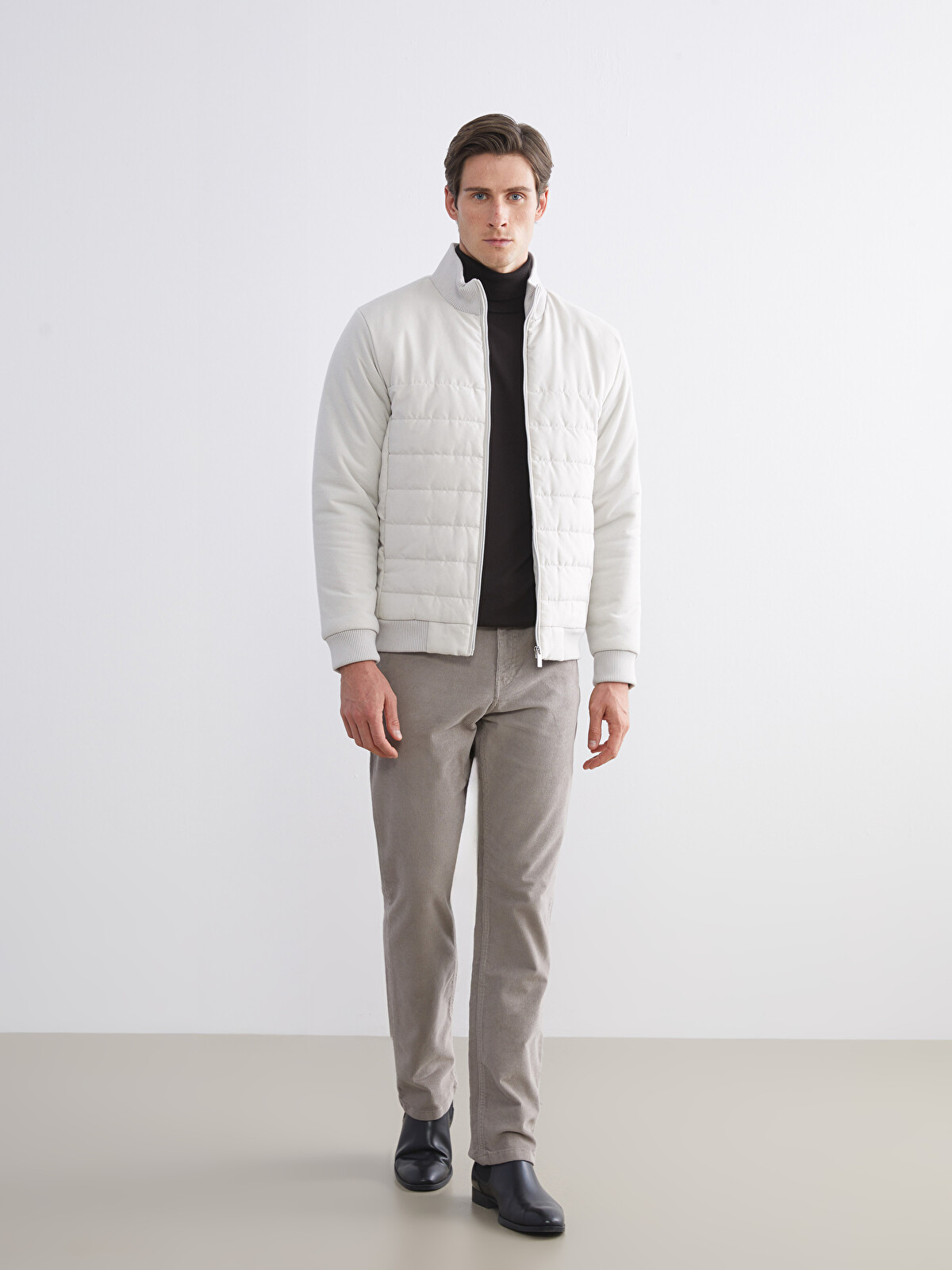 SOUTHBLUE Men's Down Collar Down Jacket - W58266Z8-YVP | LC Waikiki