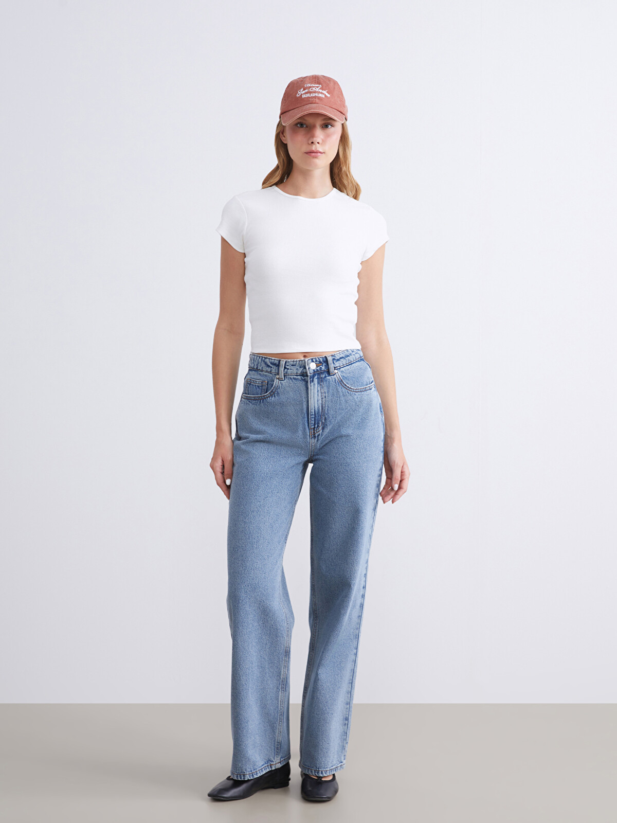 XSIDE Straight Fit Kadın Jean Pantolon - W58322Z8-MD4 | LCW
