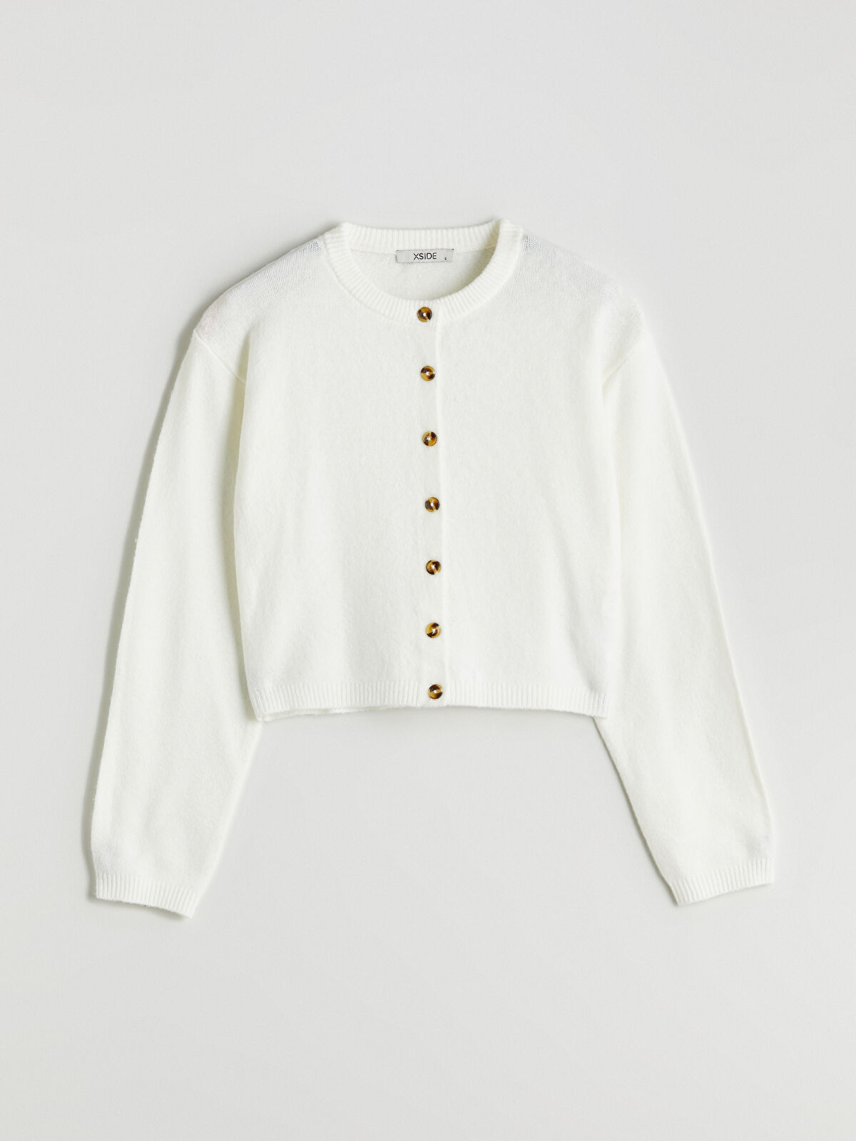 XSIDE Crew Neck Women's Knitwear Cardigan -W58529Z8-R9J - LC Waikiki