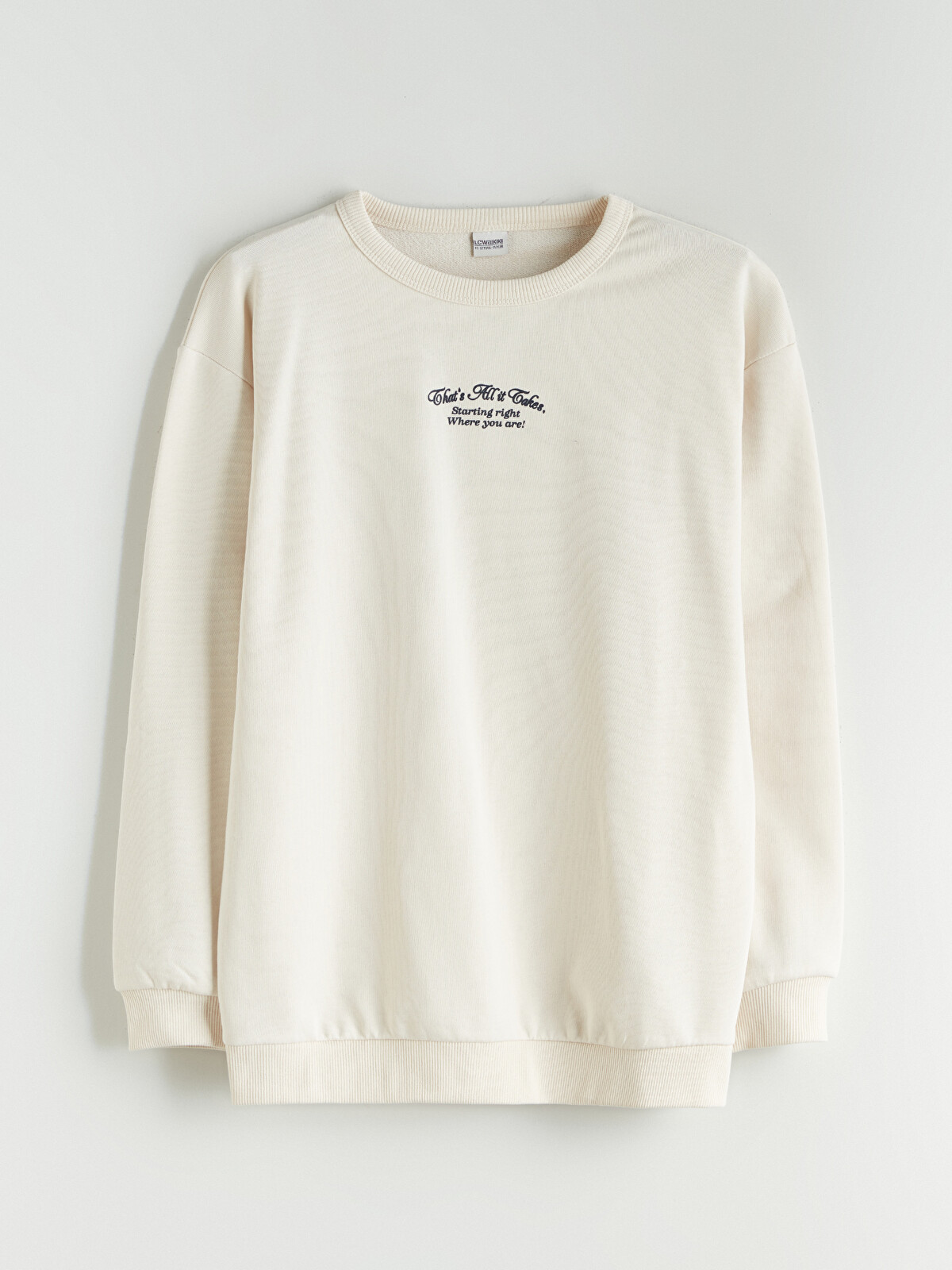 LCW Kids Crew Neck Boys' Sweatshirt - W59399Z4-FT0 - LC Waikiki
