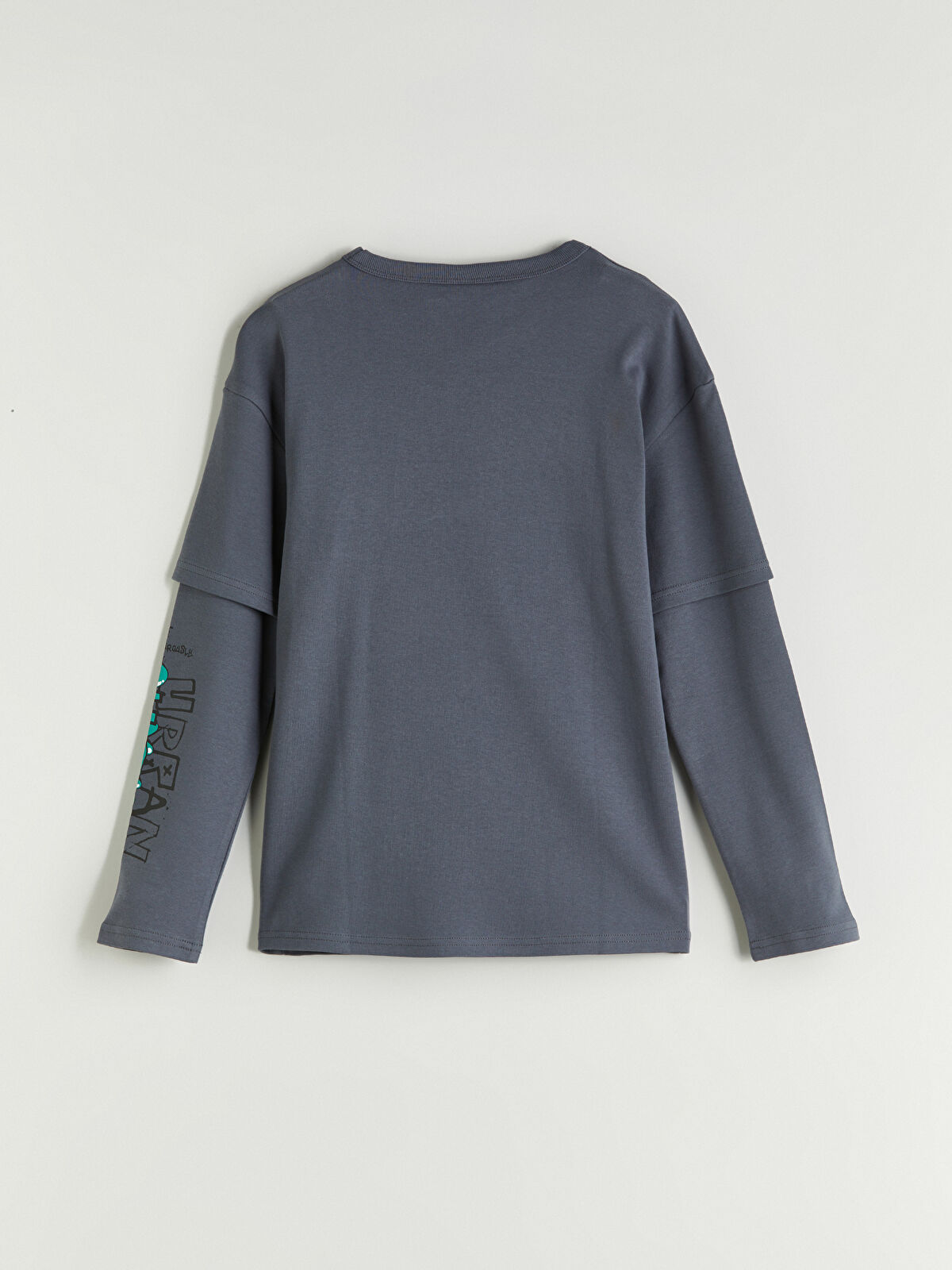 a様 LCW Kids Mavi Bisiklet Yaka Basic Erkek Bebek Tişört - S44380Z1