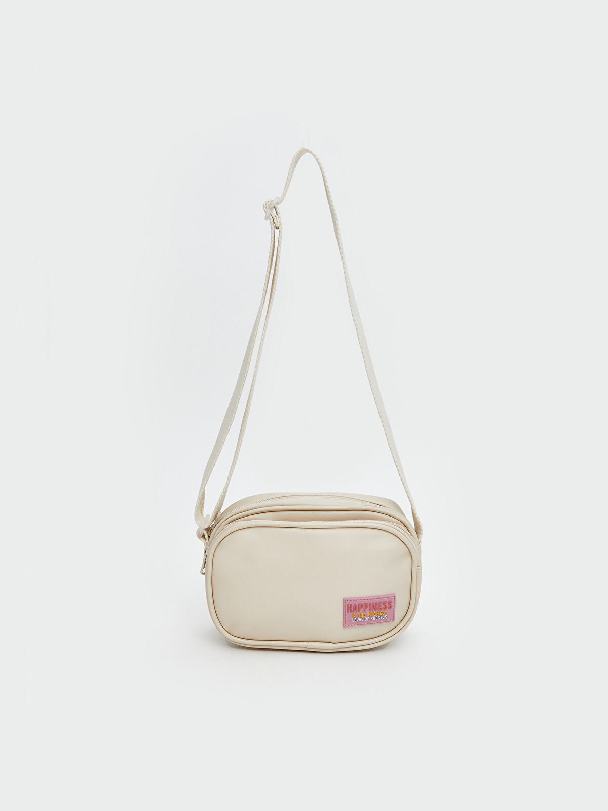 LCW ACCESSORIES Bej Deri Görünümlü Kız Çocuk Omuz Çantası