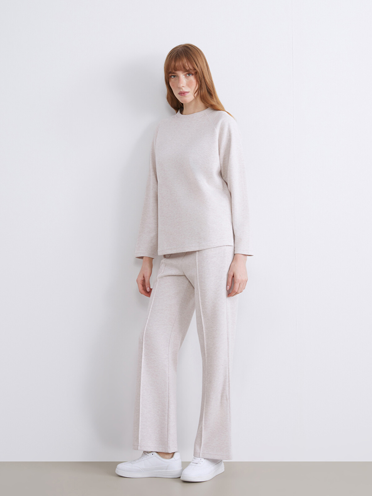 LCW Comfort Elasticated Waist Wide Leg Women's Sweatpants