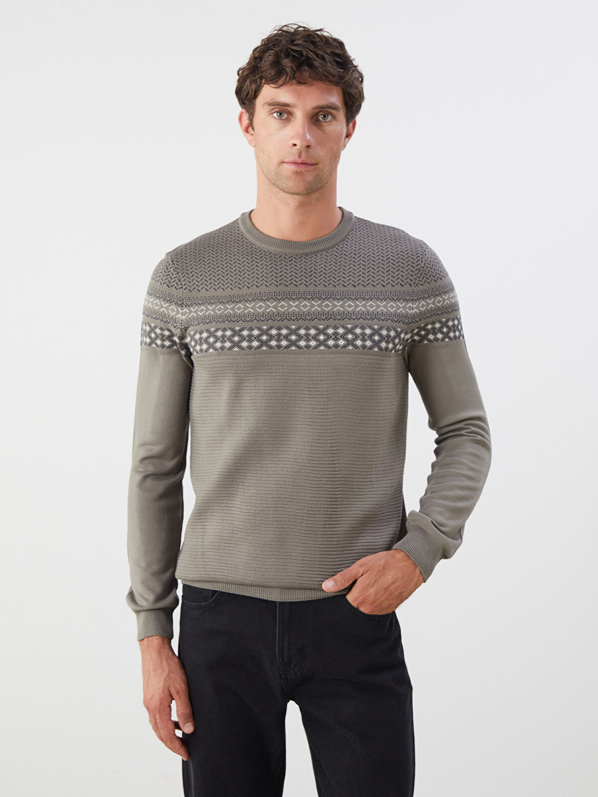 akiki ニット AC&Co / Altınyıldız Classics Unisex Siyah-Haki-Laci 3'lü Paket