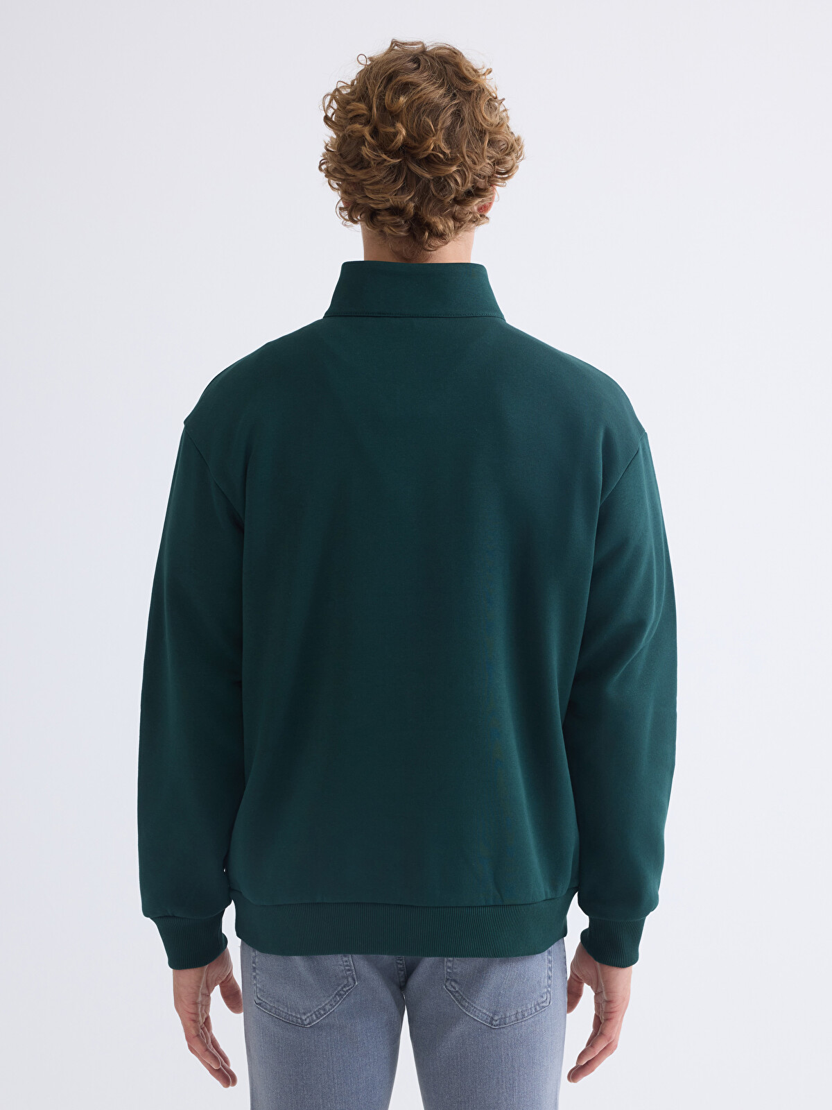 XSIDE Dik Yaka Erkek Sweatshirt - W5AB75Z8-YED | LC Waikiki