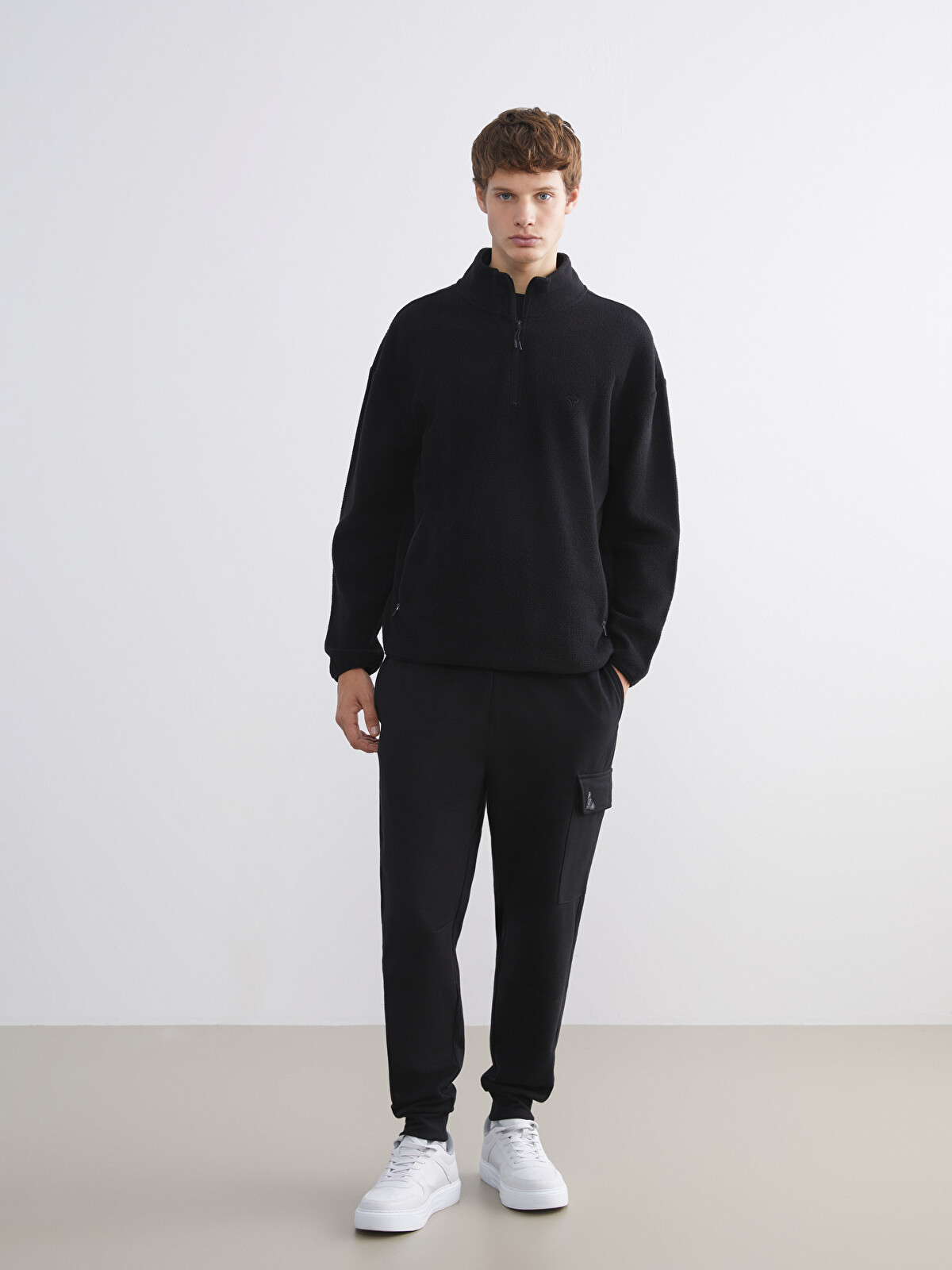 XSIDE ACTIVE Funnel Neck Long Sleeve Polar Men's Sweatshirt
