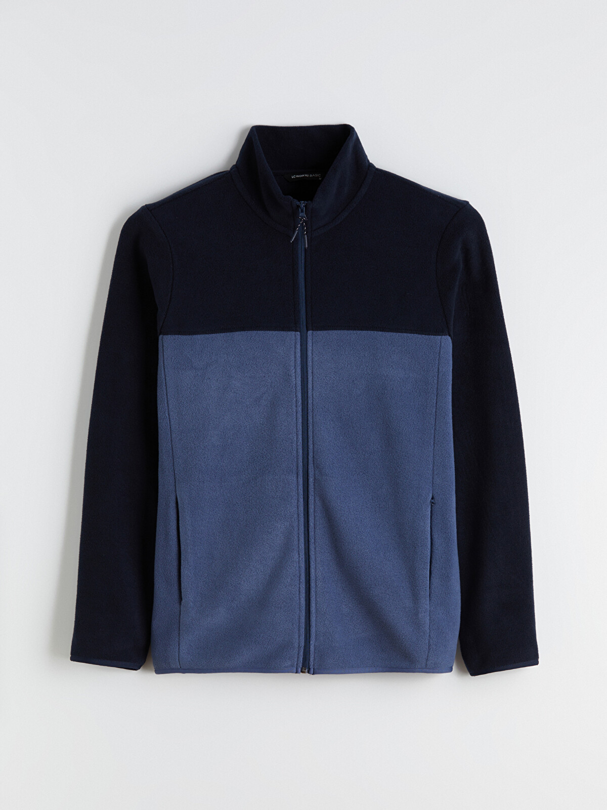 としゆき LCWAIKIKI Basic Lacivert Dik Yaka Polar Erkek Fermuarlı Sweatshirt