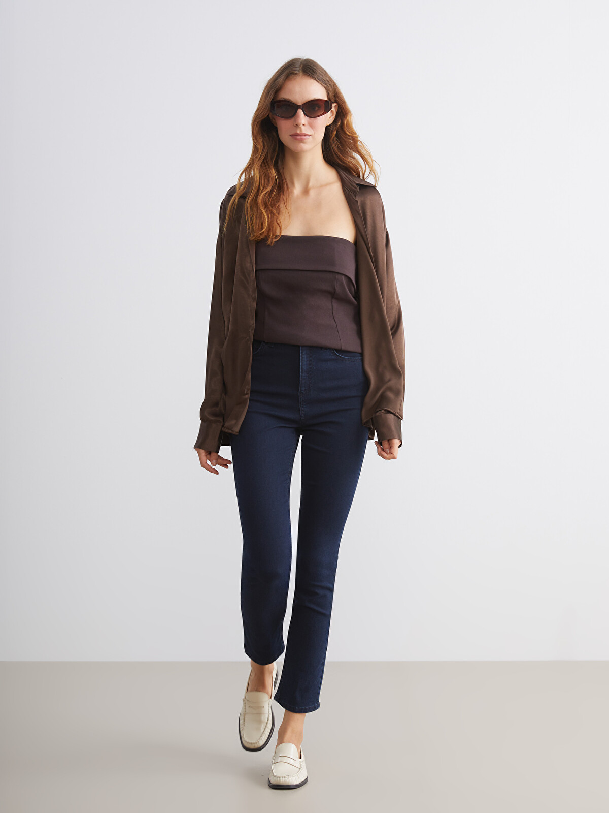 LCWAIKIKI Classic Siyah Slim Fit Kadın Jean Pantolon - W5CA77Z8