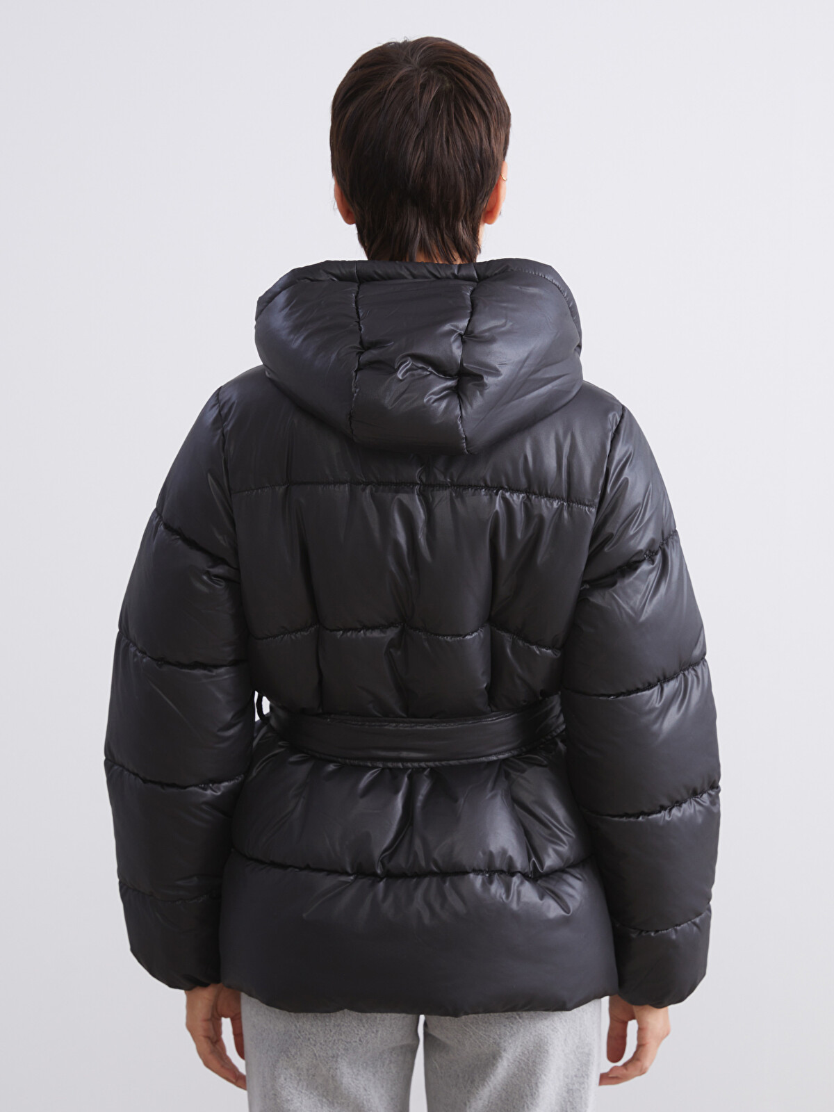 LCW Vision Hooded Women's Puffer Coat - W5CE44Z8-CVL - LC Waikiki