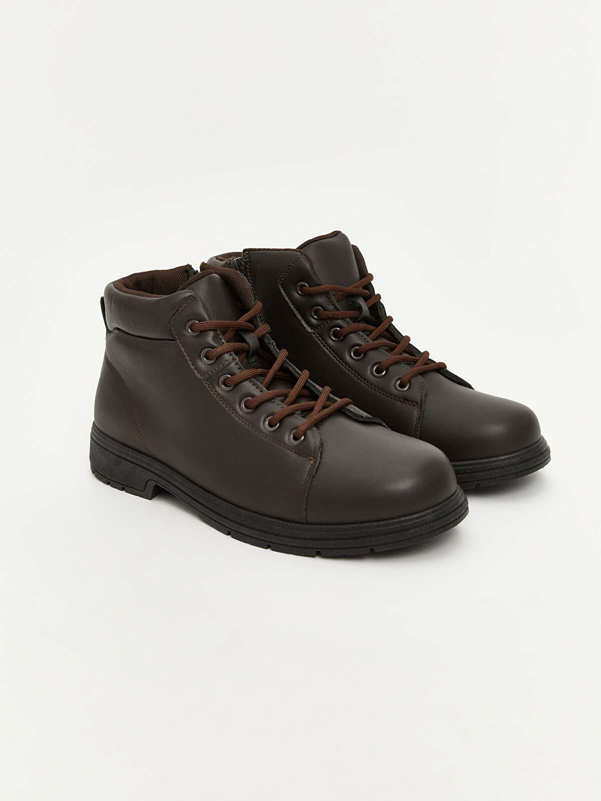 LCW STEPS Lace-up Faux Leather Men's Boot - W5CF93Z8-S4L - LC Waikiki