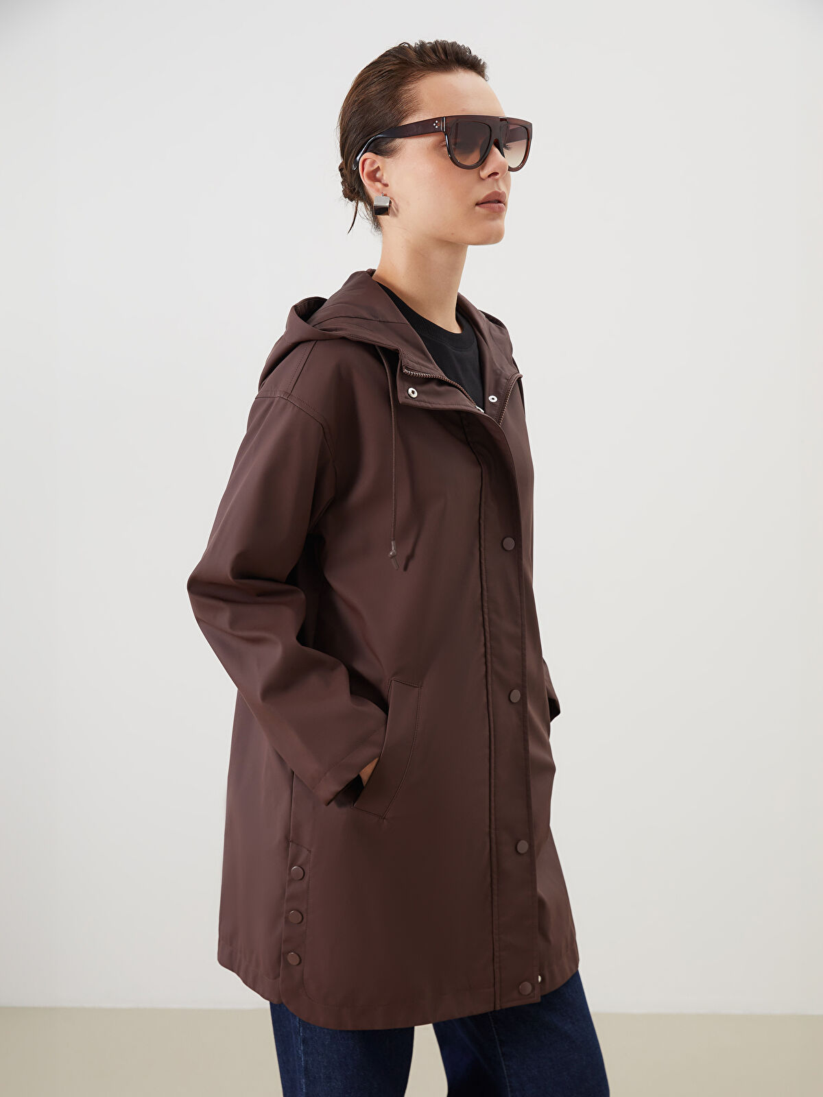 LCW Comfort Hooded Women's Coat -W5CH23Z8-JAV - LC Waikiki