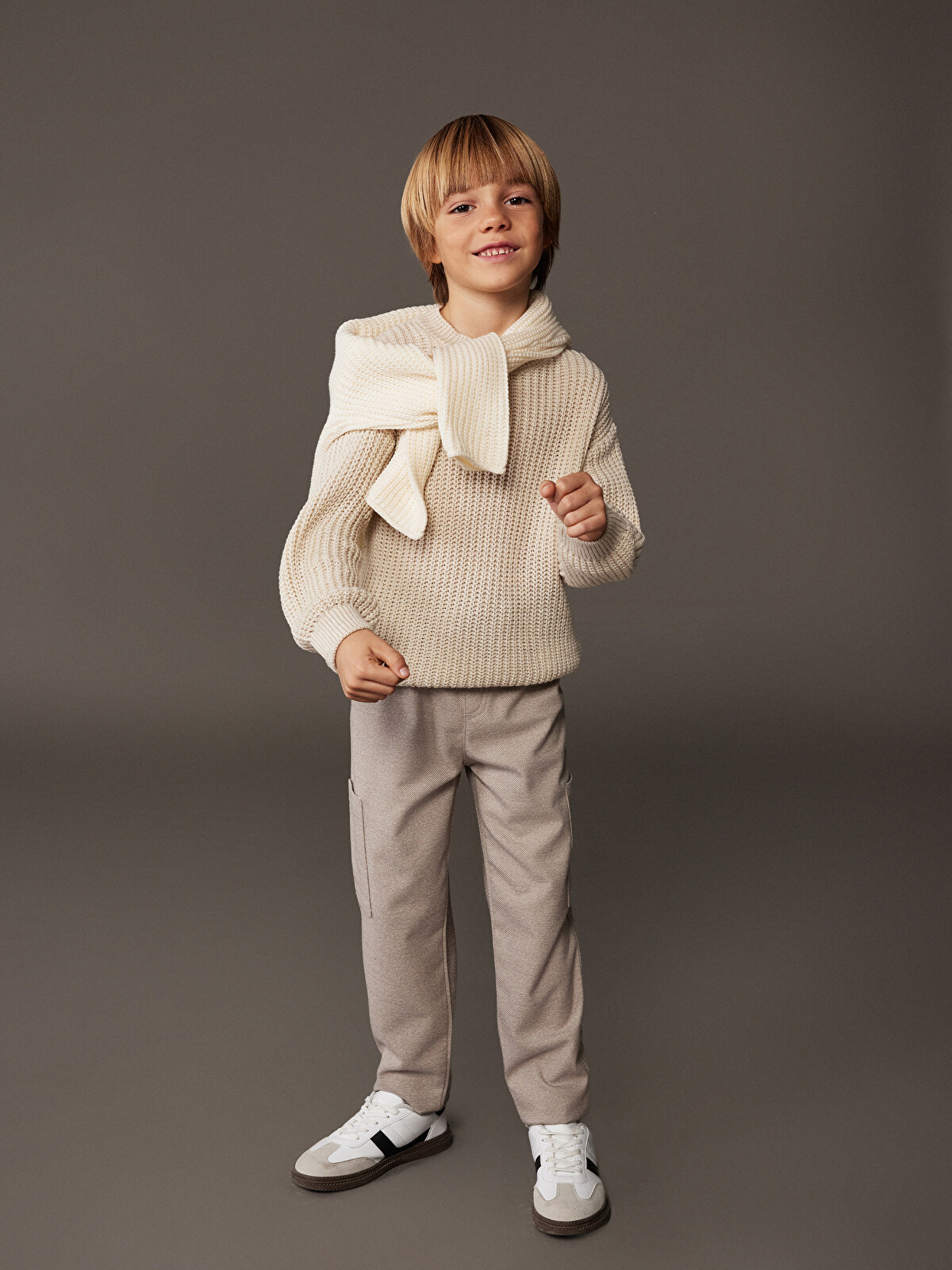 LCW Kids Bisiklet Yaka Triko Erkek Çocuk Kazak - W5CI54Z1-D5H | LC