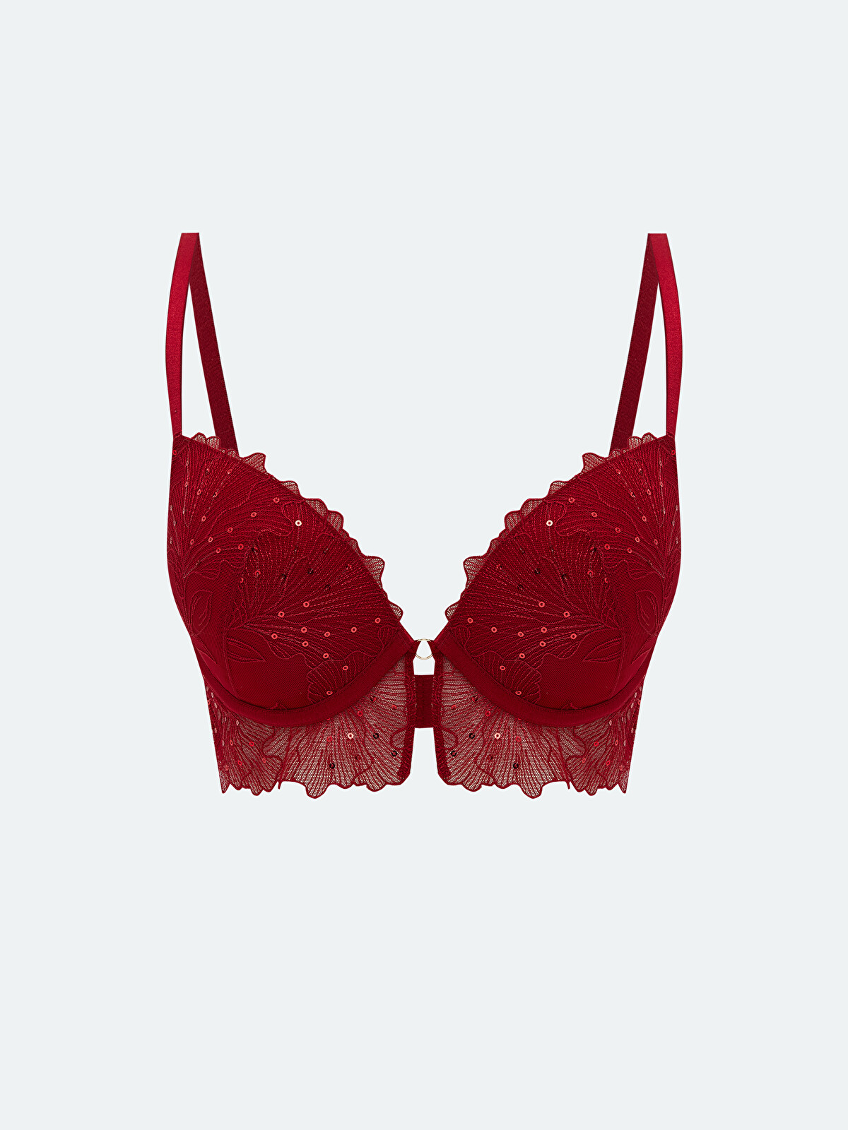 正規品 wexwear 赤 w38 LCW DREAM Wired Half Padded Lace Fancy T-Shirt Bra - W5CK78Z8-R3P