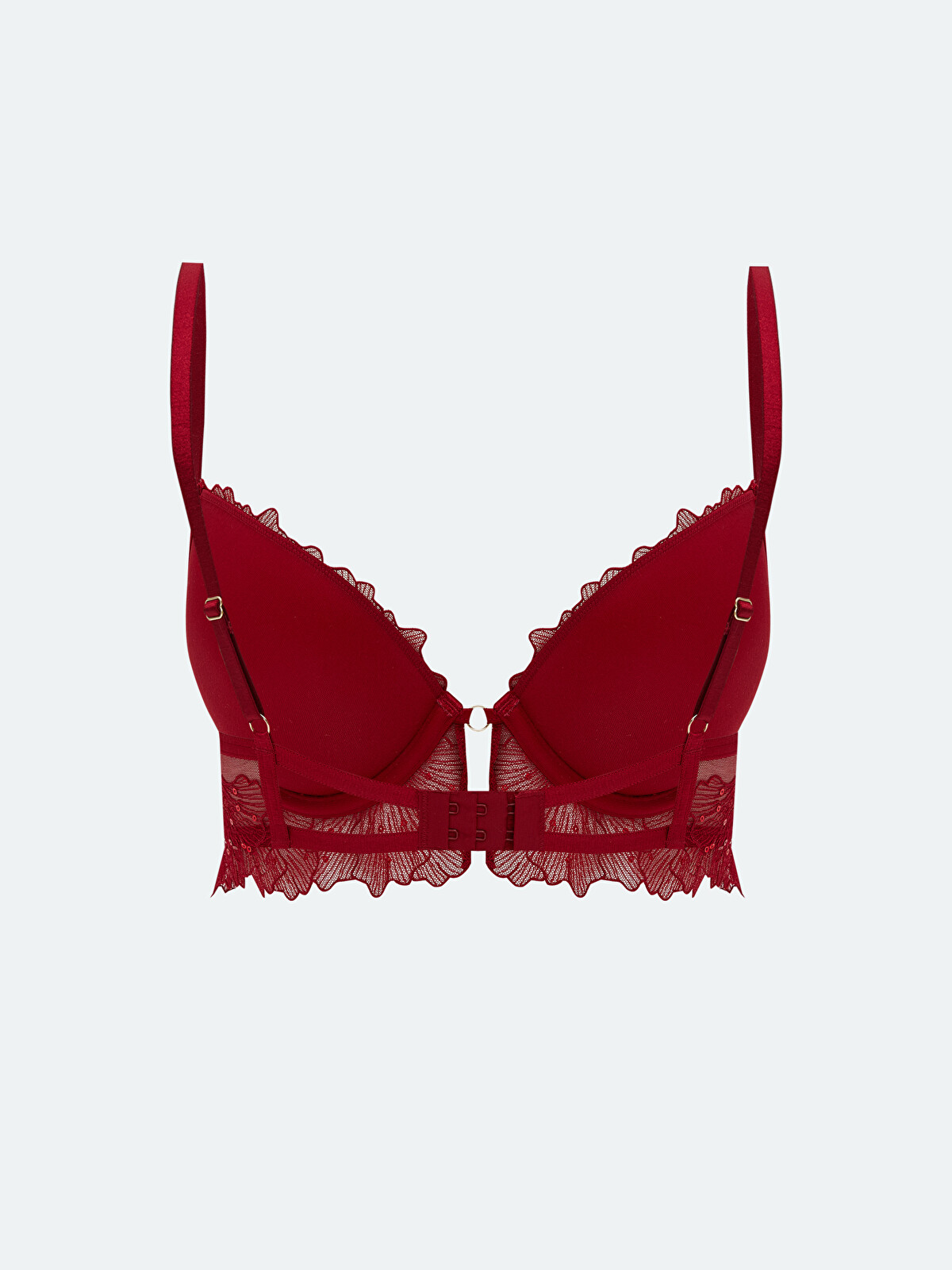 正規品 wexwear 赤 w38 LCW DREAM Wired Half Padded Lace Fancy T-Shirt Bra - W5CK78Z8-R3P