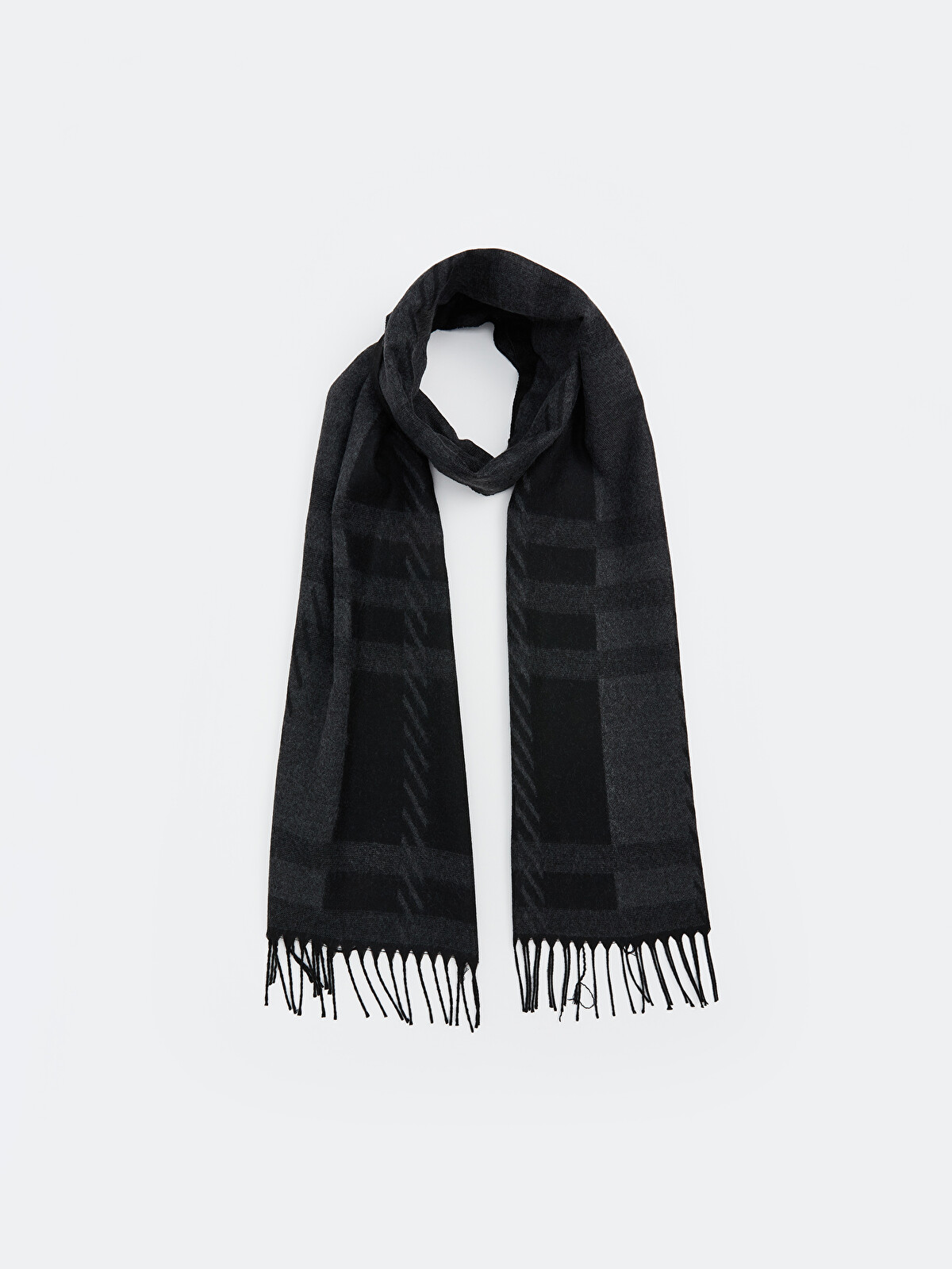LCW ACCESSORIES Patterned Tasseled Men's Scarf - W5CM67Z8-S6E - LC
