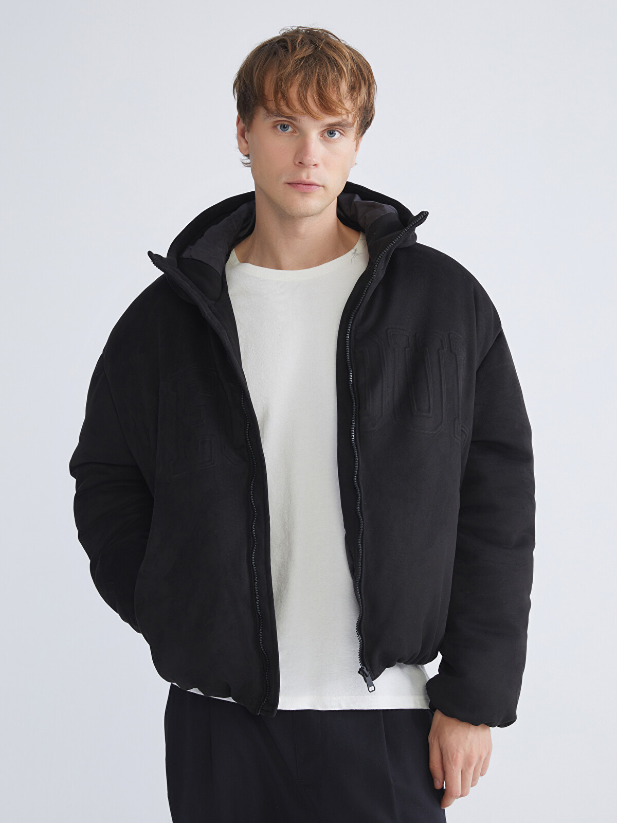 XSIDE Relaxed Fit Hooded Men's Puffer Coat - W5CN15Z8-CVL | LC Waikiki