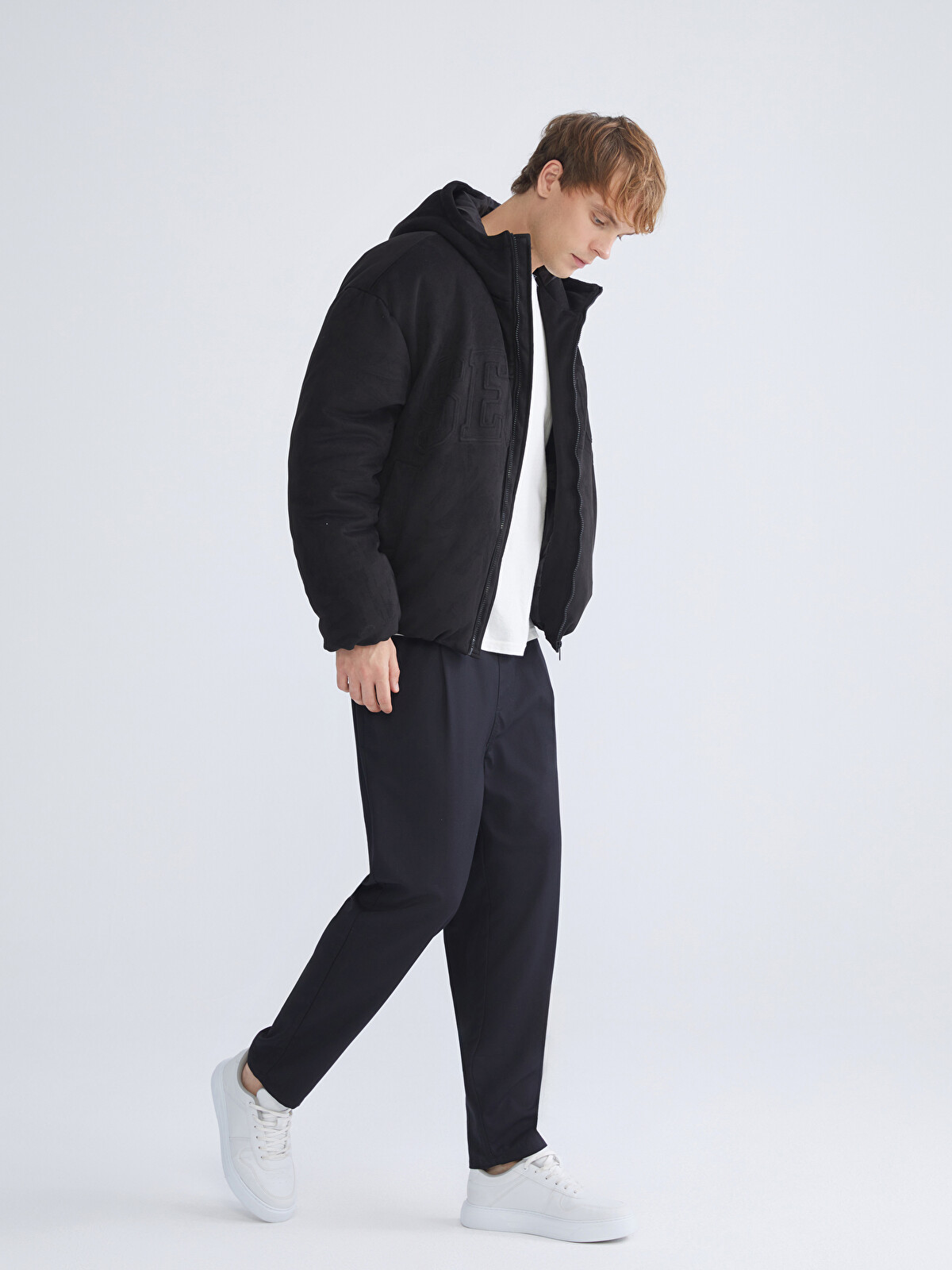 XSIDE Relaxed Fit Hooded Men's Puffer Coat - W5CN15Z8-CVL | LC Waikiki