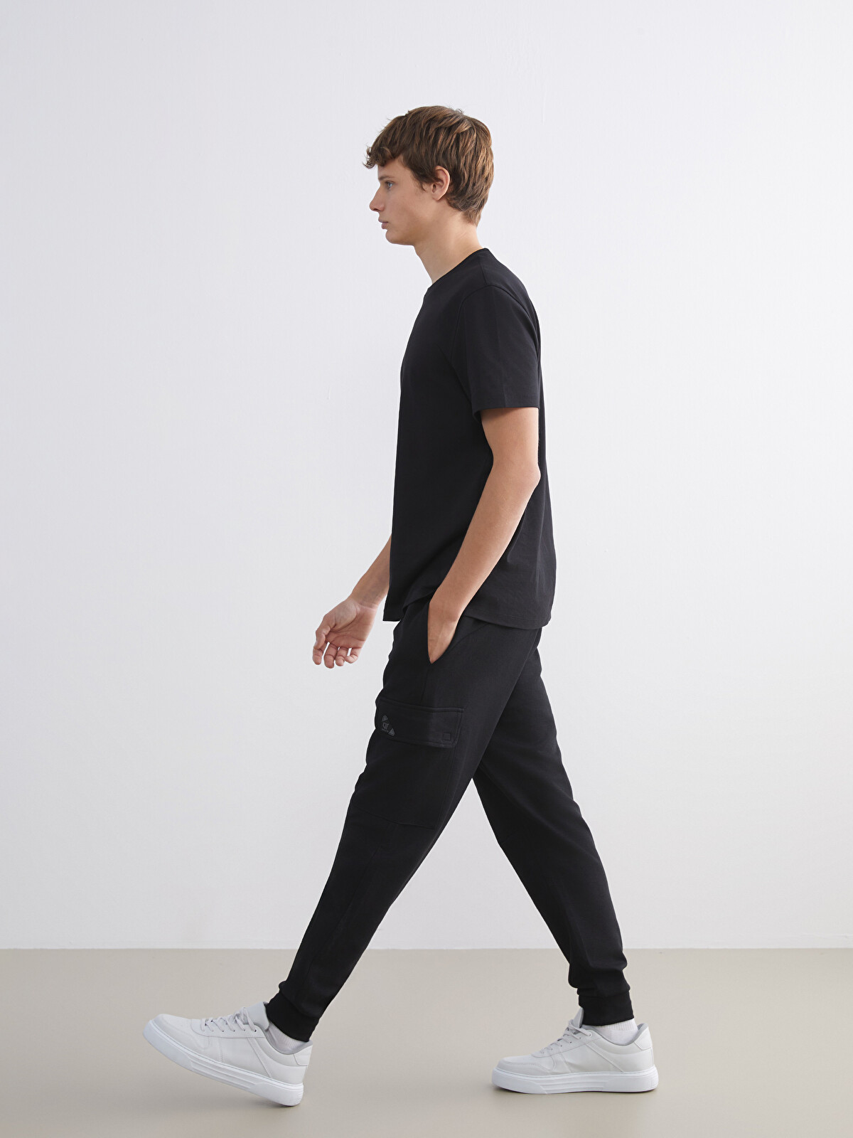 XSIDE ACTIVE Siyah Standart Kalıp Erkek Jogger Eşofman Altı