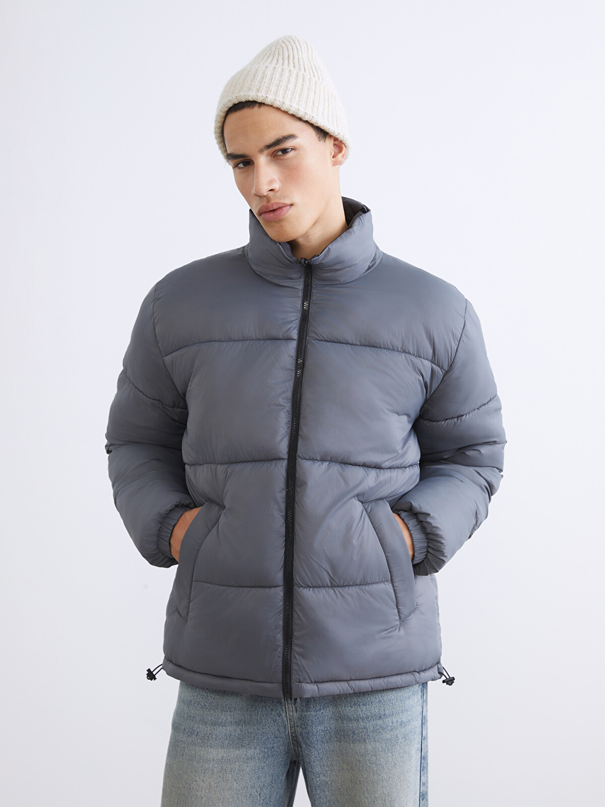 XSIDE Manteau bouffant réversible coupe décontractée pour Hommes à
