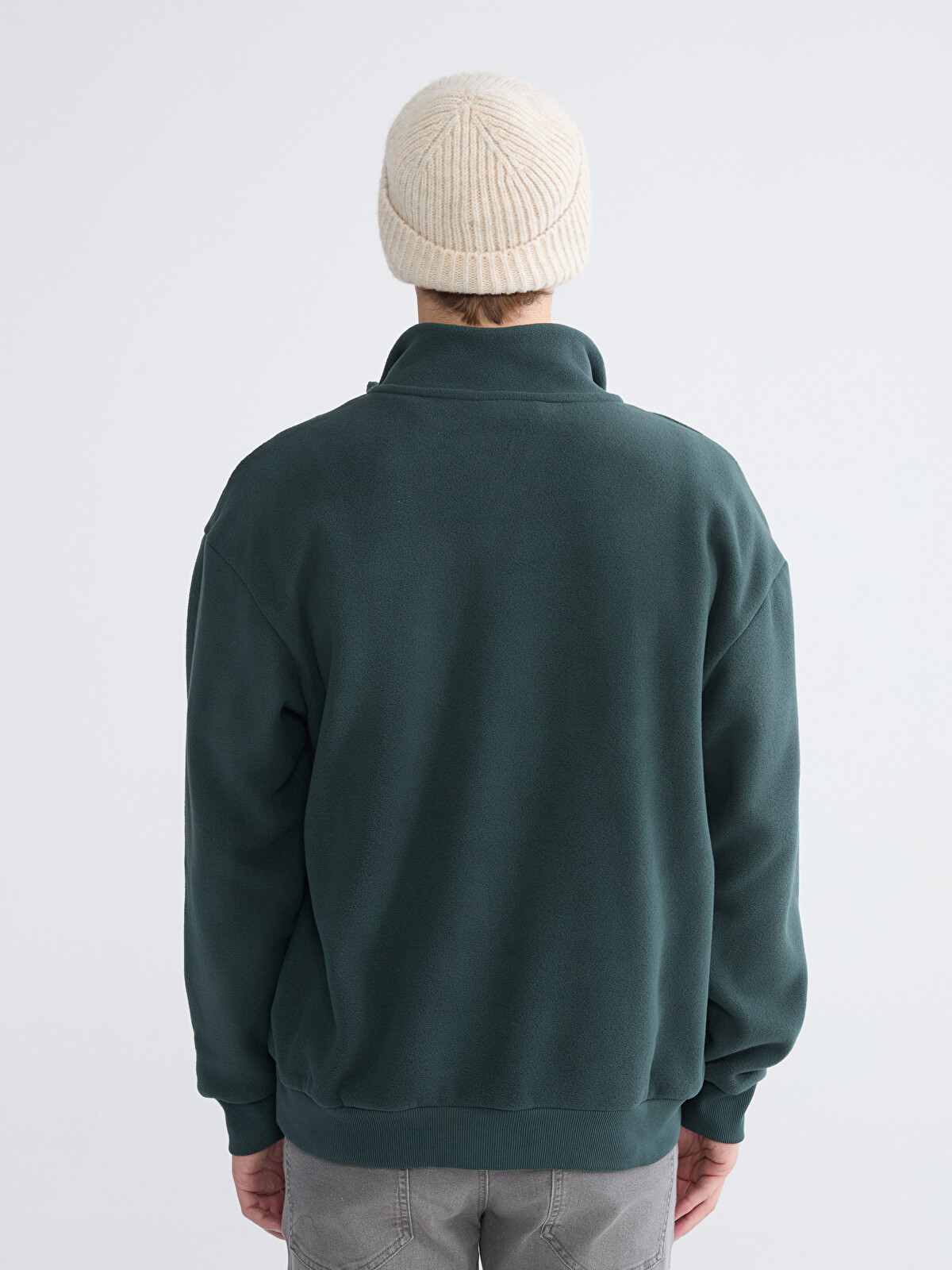 XSIDE Polar Men's Thick Sweatshirt - W5DB09Z8-ZHG | LC Waikiki