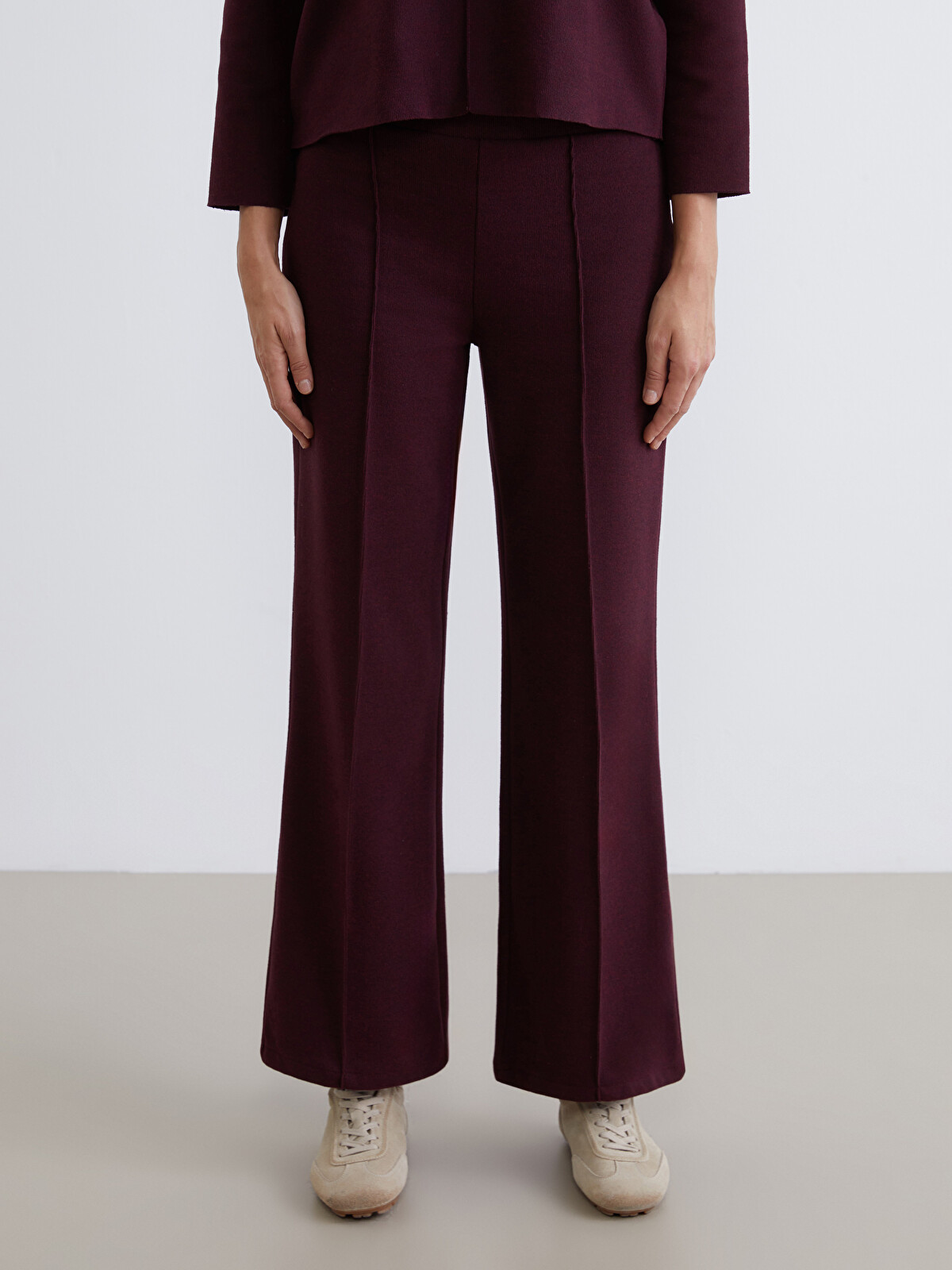 LCW Vision Elasticated Waist Women's Knitwear Trousers - W5DH70Z8