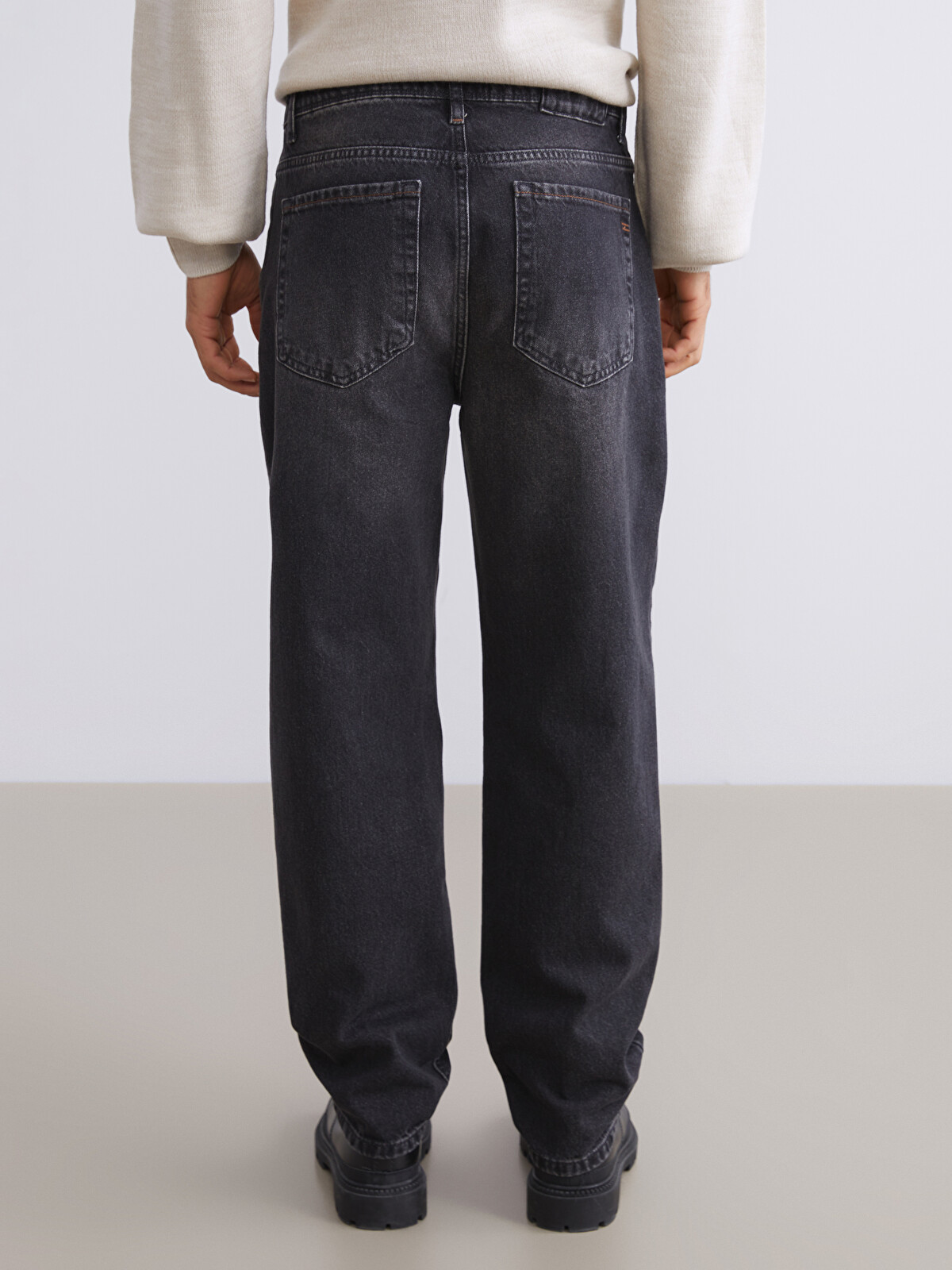 XSIDE Antrasit Baggy Fit Erkek Jean Pantolon - W5DI15Z8-M0U | LCW