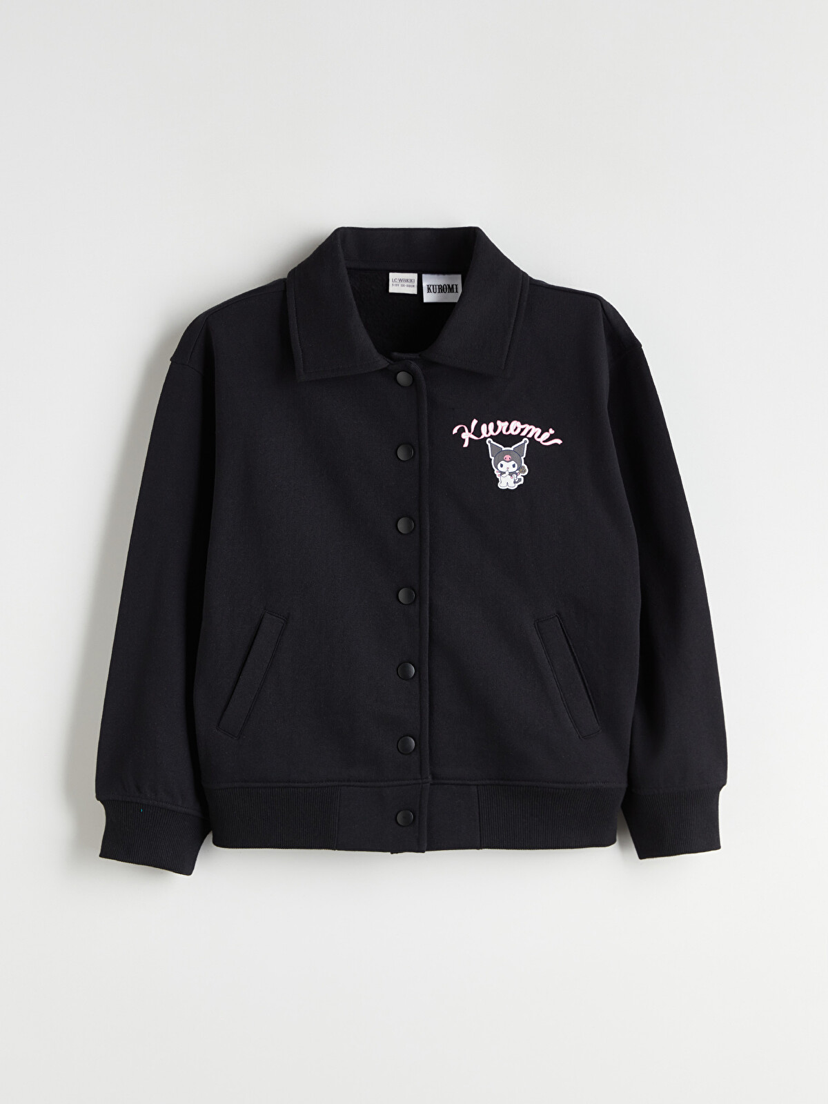 LCW Kids Kuromi Printed Girls' Thick College Jacket - W5EA02Z4-CVL