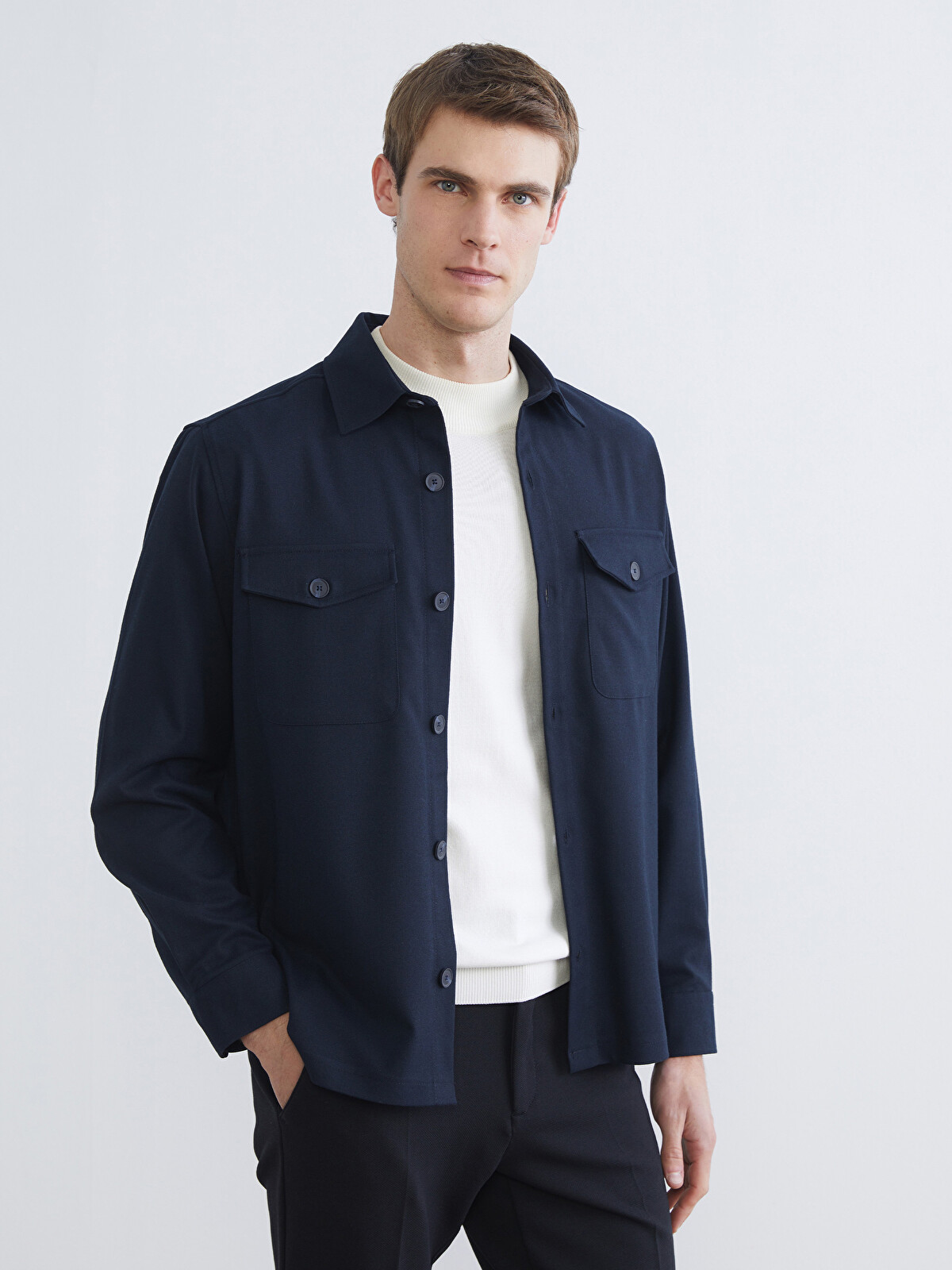  JFA ブラック 長袖シャツ 2XL SOUTHBLUE Regular Fit Long Sleeve Men's Flannel Shirt Jacket