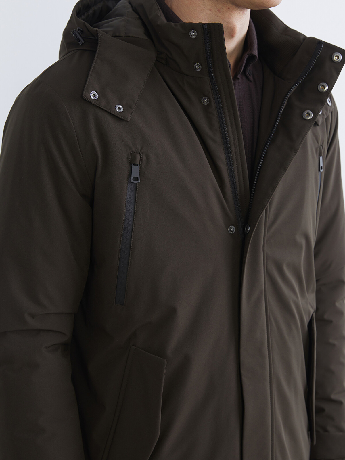 SOUTHBLUE Haki Düz Standart & Regular Erkek Mont - W5EK89Z8-HDA | LCW