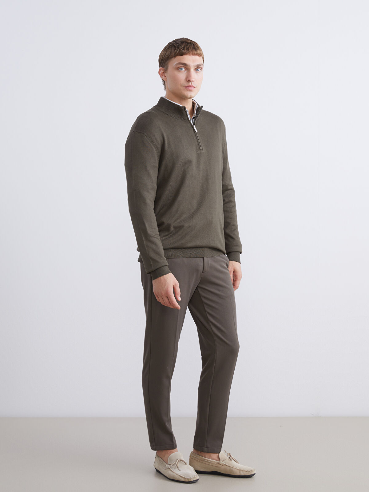 SOUTHBLUE Funnel Neck Men's Knitwear Sweater -W5EP57Z8-CZE - LC