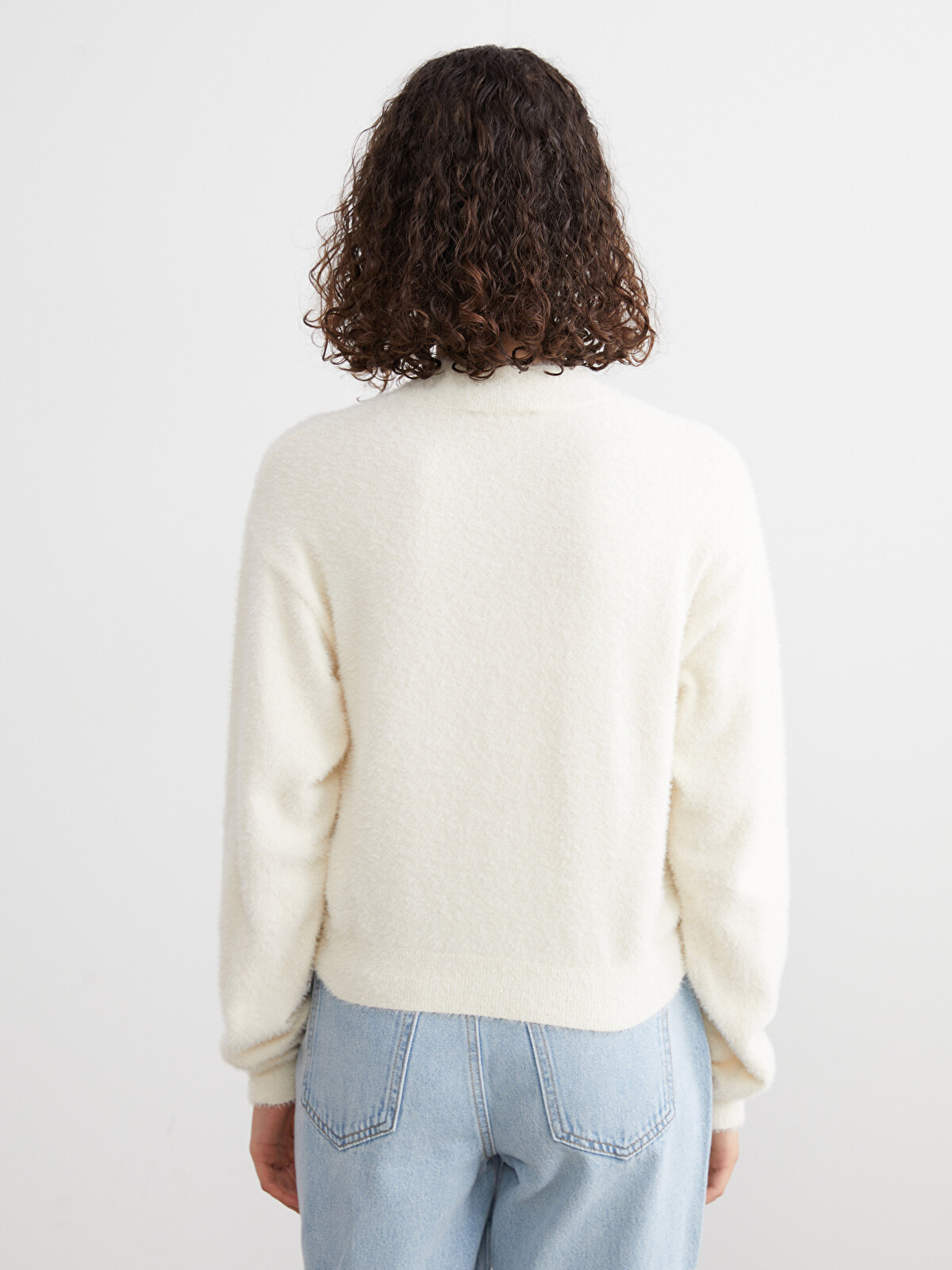 XSIDE Funnel Neck Women's Knit Sweater - W5EV09Z8-R9J | LC Waikiki