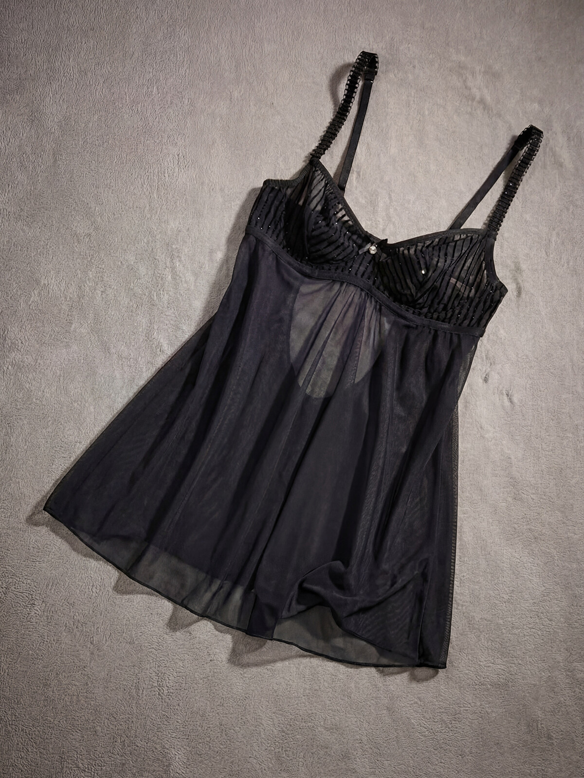 LCW DREAM V Yaka Dantelli Babydoll - W5EV33Z8-CVL | LC Waikiki