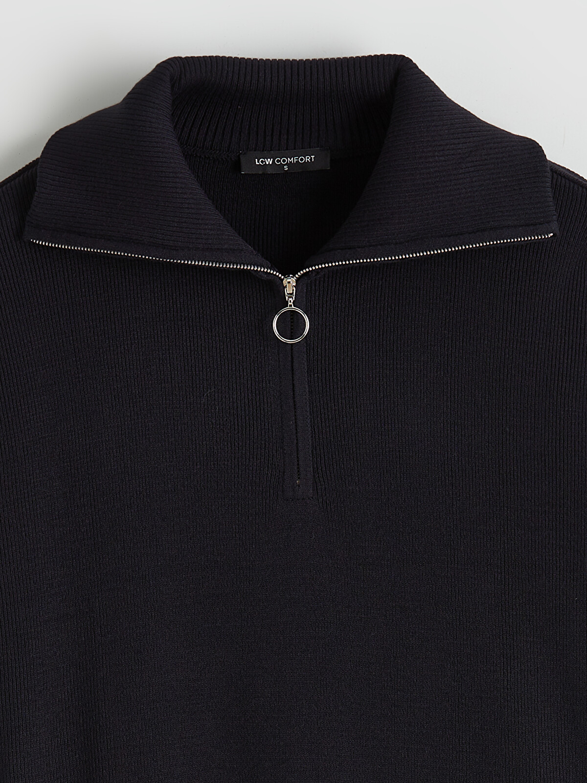 LCW Comfort Funnel Neck Women's Knit Sweater - W5FK14Z8-CUY | LC