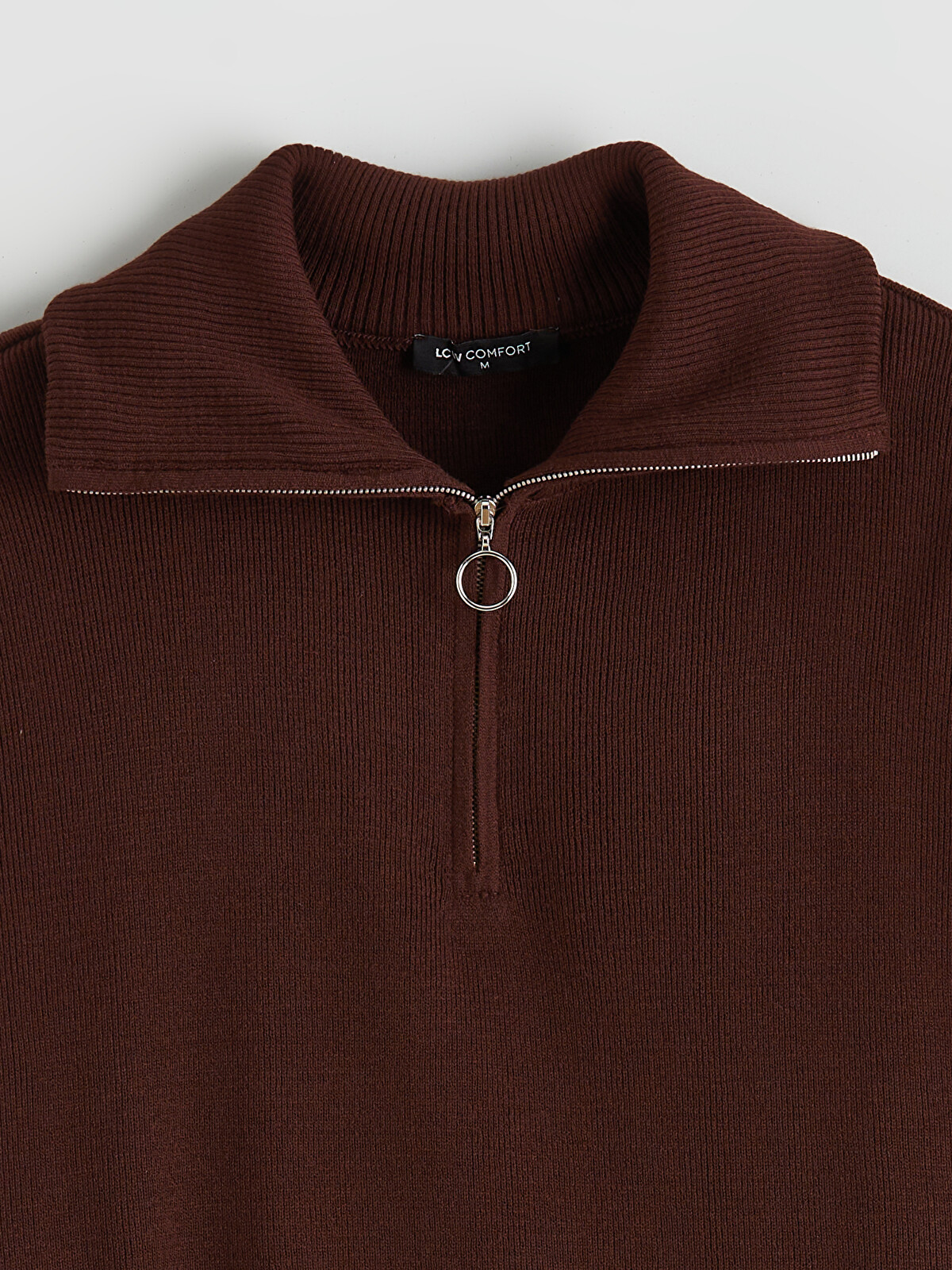 LCW Comfort Funnel Neck Women's Knit Sweater - W5FK14Z8-HDZ | LC