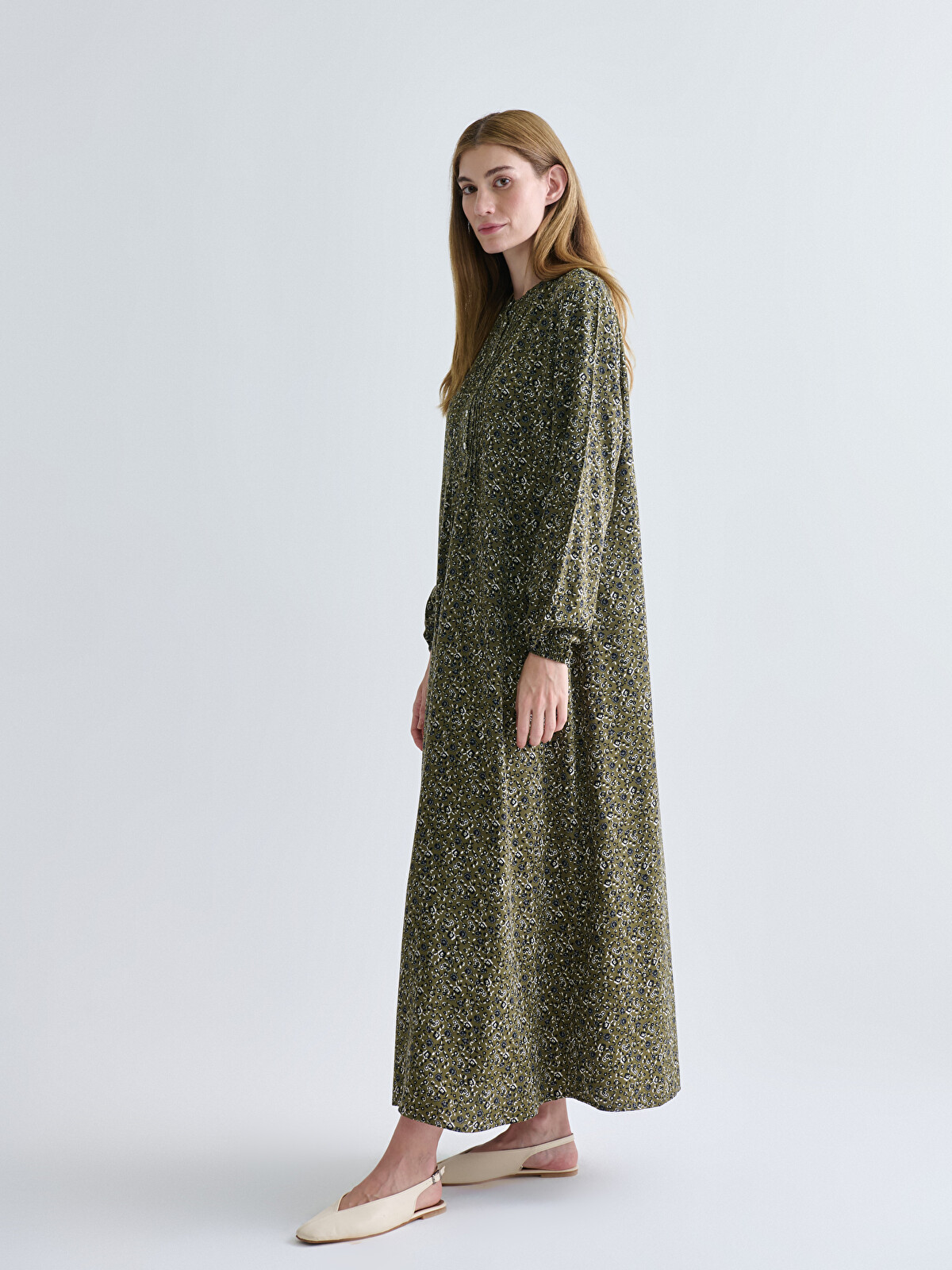 パーツ kazuma428838 LCW Grace Hakim Yaka Desenli A Kesim Elbise - W5FL82Z8-LS7 | LCW