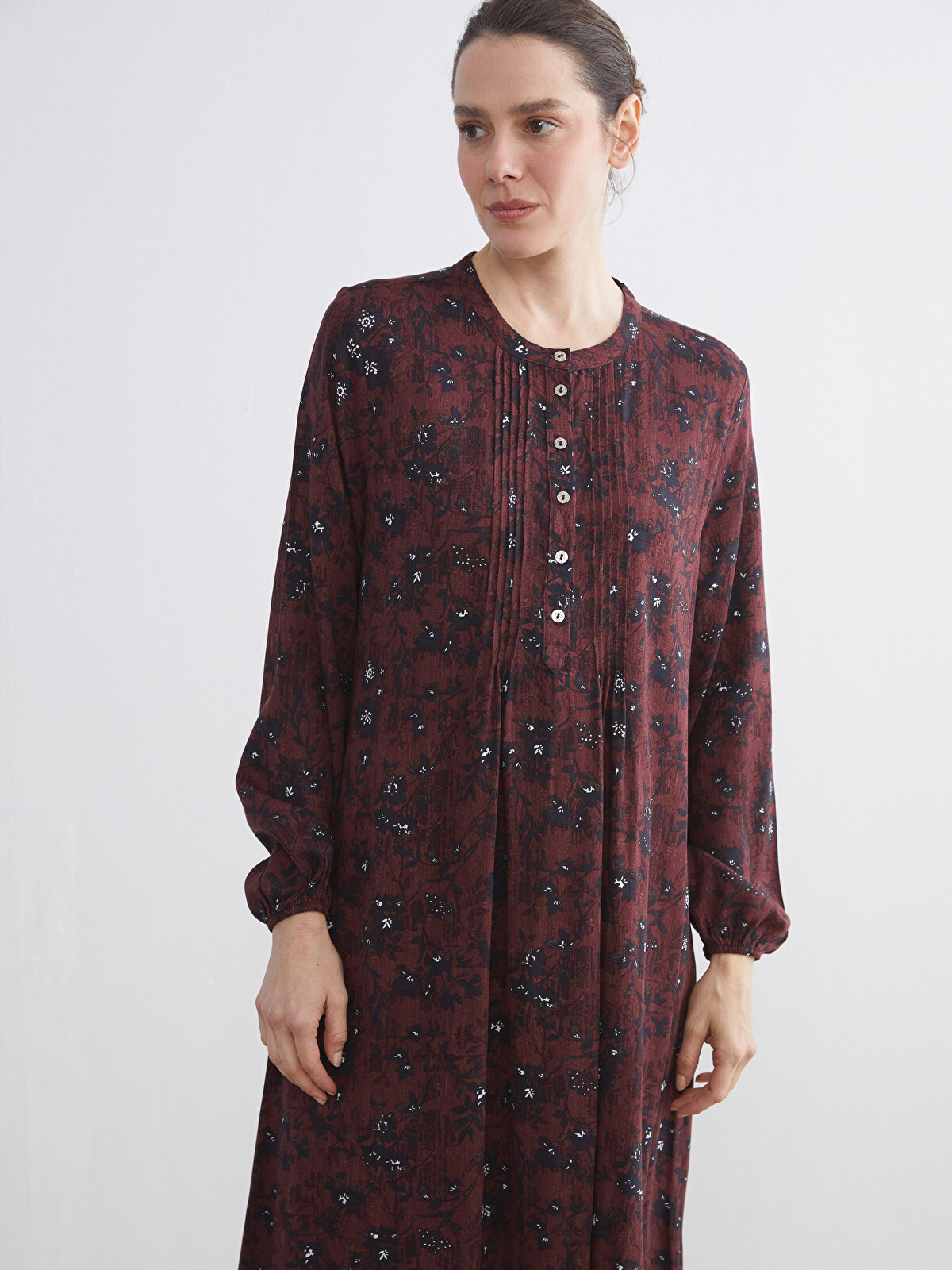 LCW Grace Hakim Yaka Desenli A Kesim Elbise - W5FL82Z8-LTR | LC