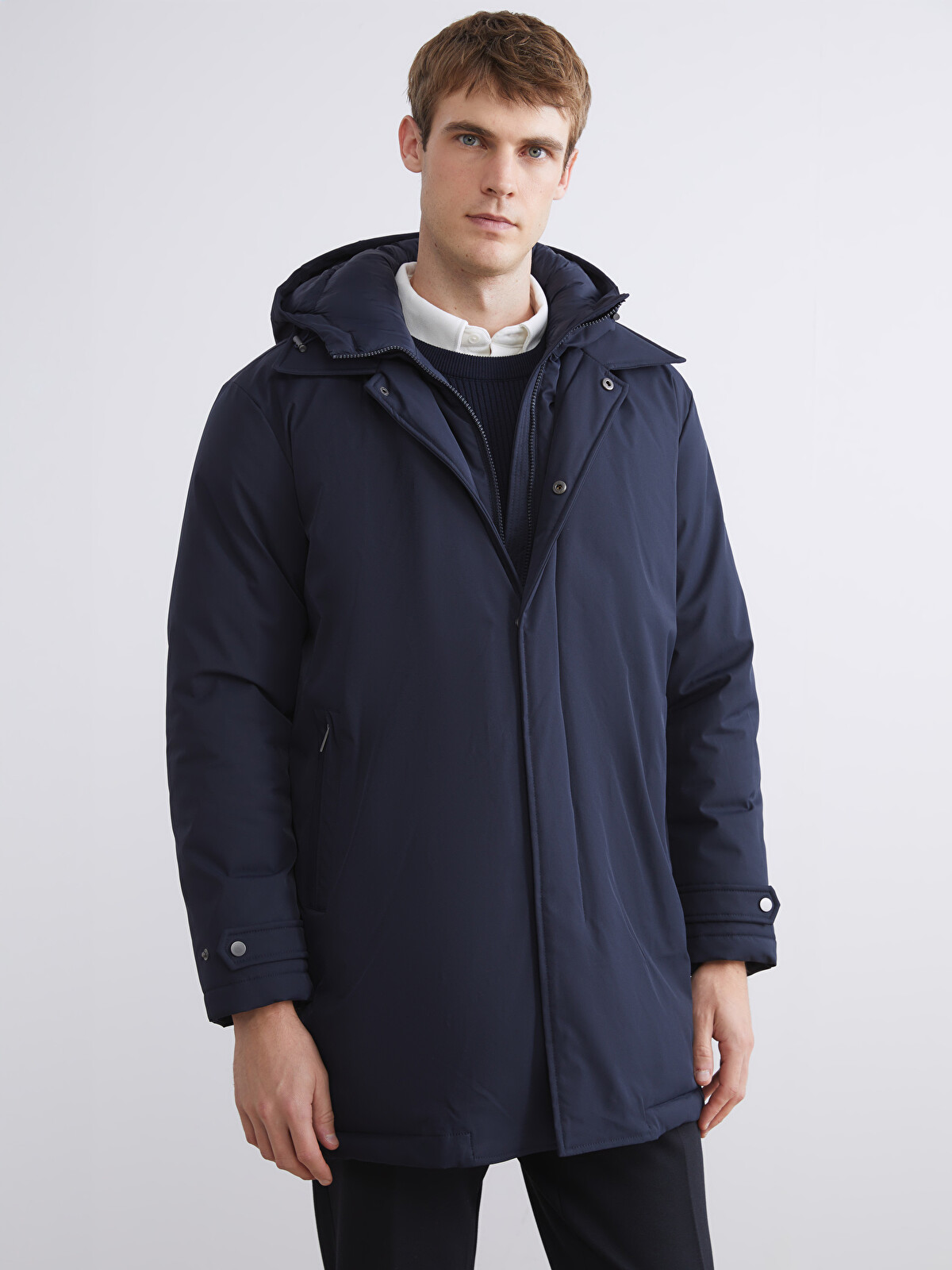 SOUTHBLUE Regular Fit Hooded Men's Parka - W5FV98Z8-RFH | LC Waikiki