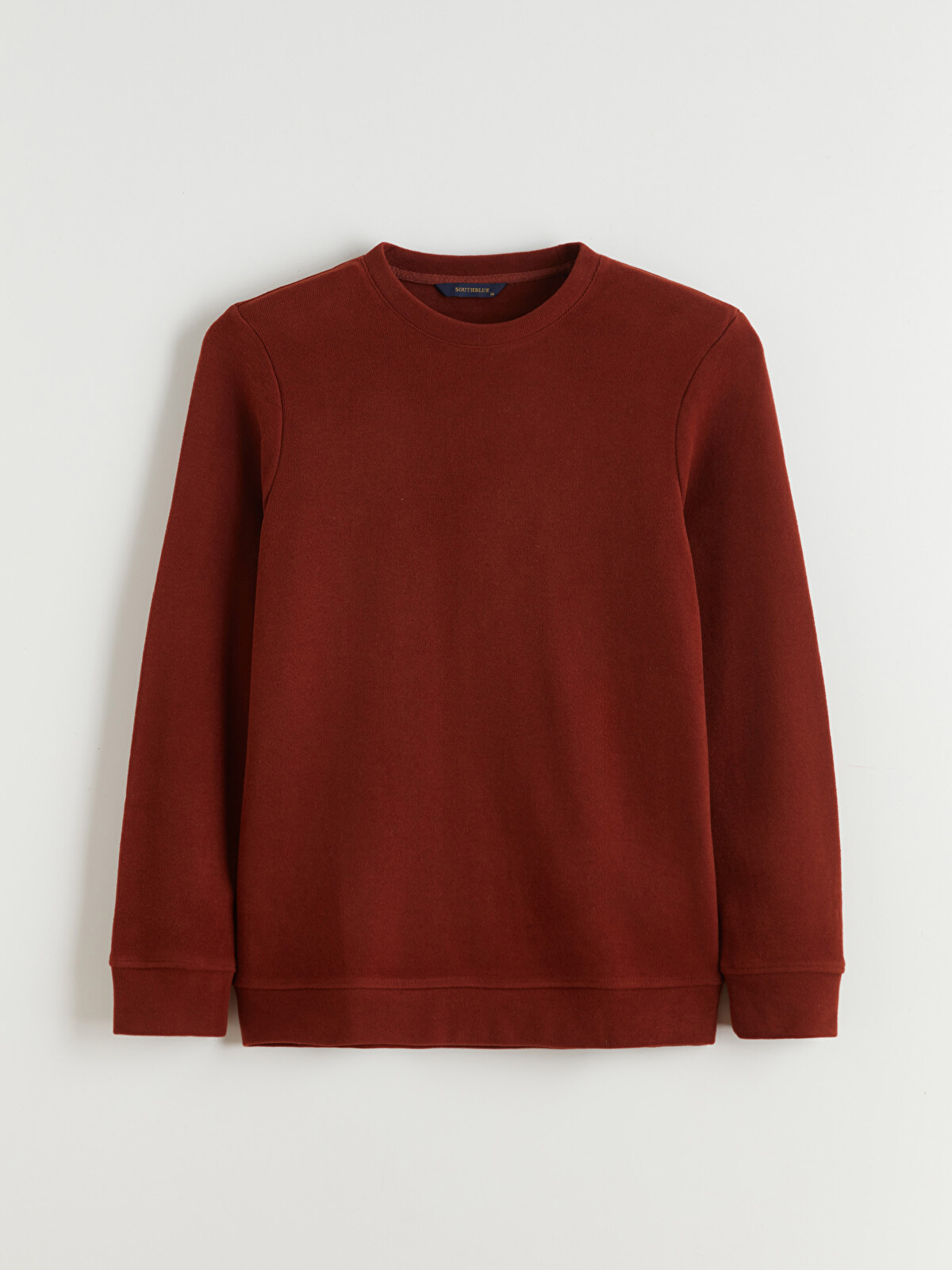 SOUTHBLUE Kahverengi Bisiklet Yaka Erkek Sweatshirt - W5G043Z8-GXX