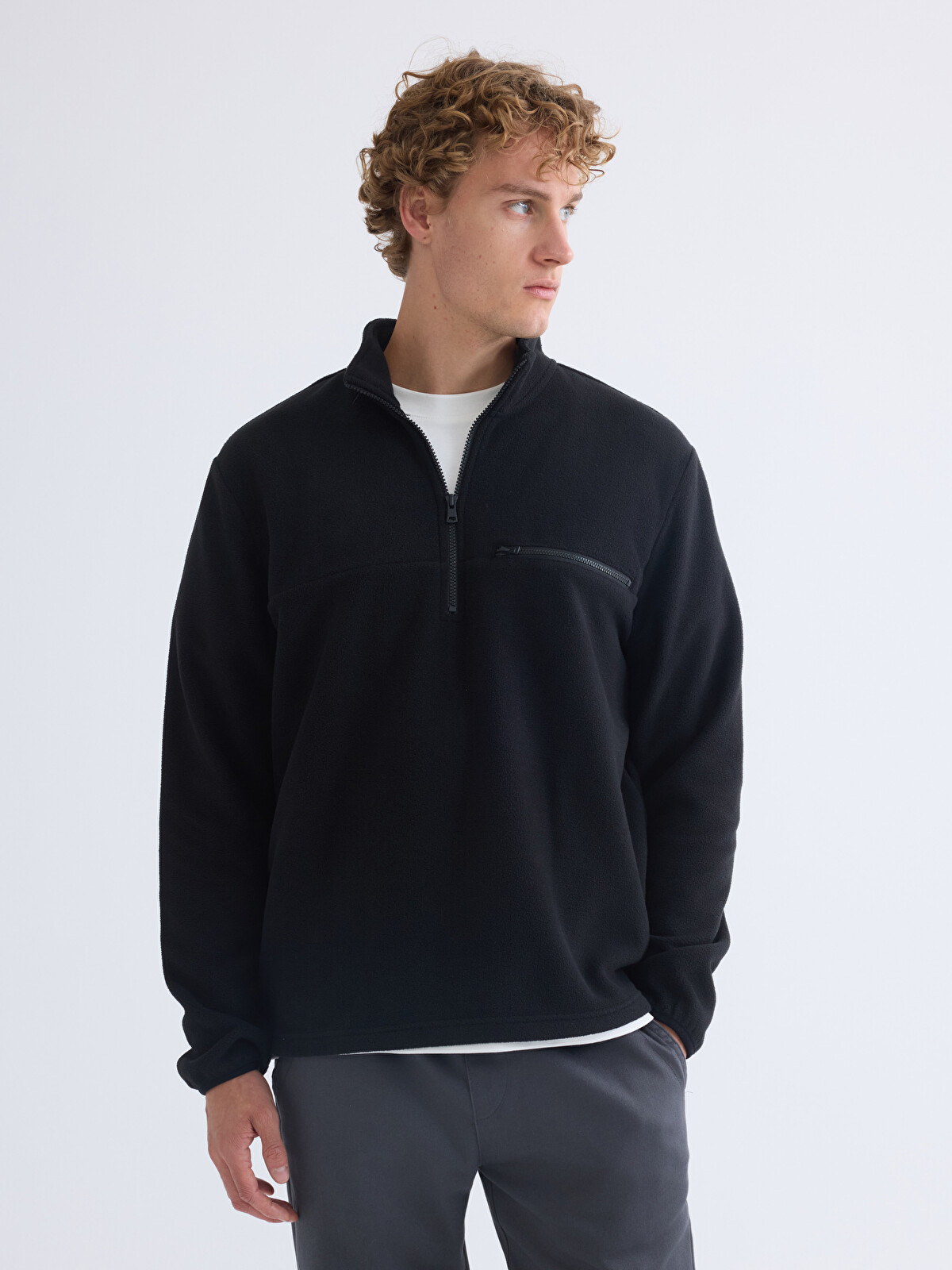XSIDE ACTIVE Funnel Neck Polar Men's Sweatshirt - W5G311Z8-CVL