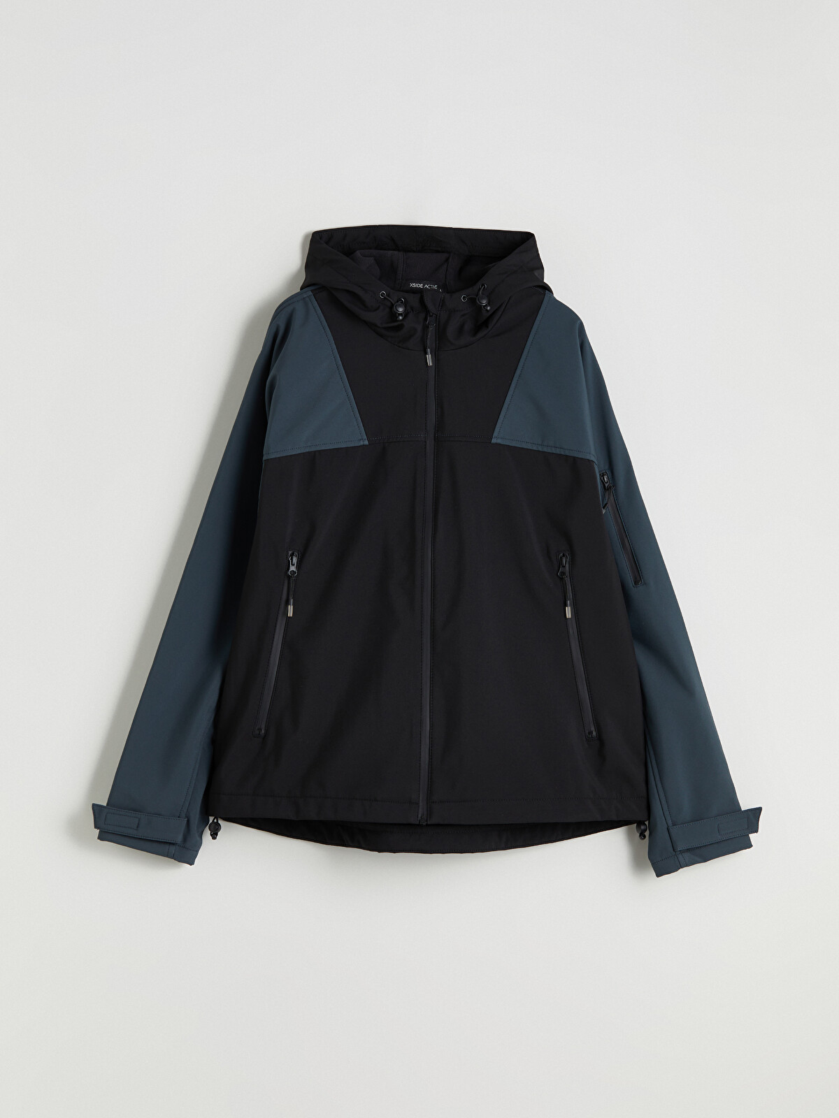 XSIDE ACTIVE Siyah Kapüşonlu Erkek Fermuarlı Sweatshirt - W5G315Z8