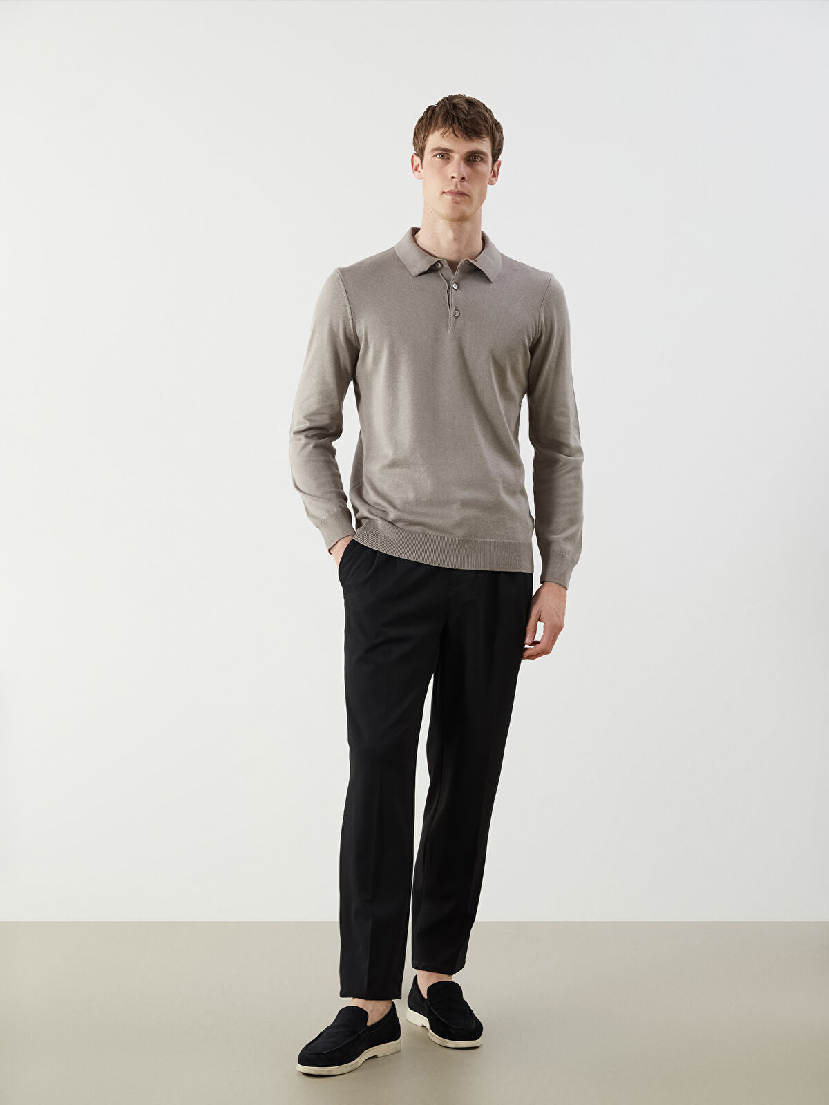SOUTHBLUE Polo Neck Men's Knitwear Sweater - W5GG55Z8-PSD - LC Waikiki