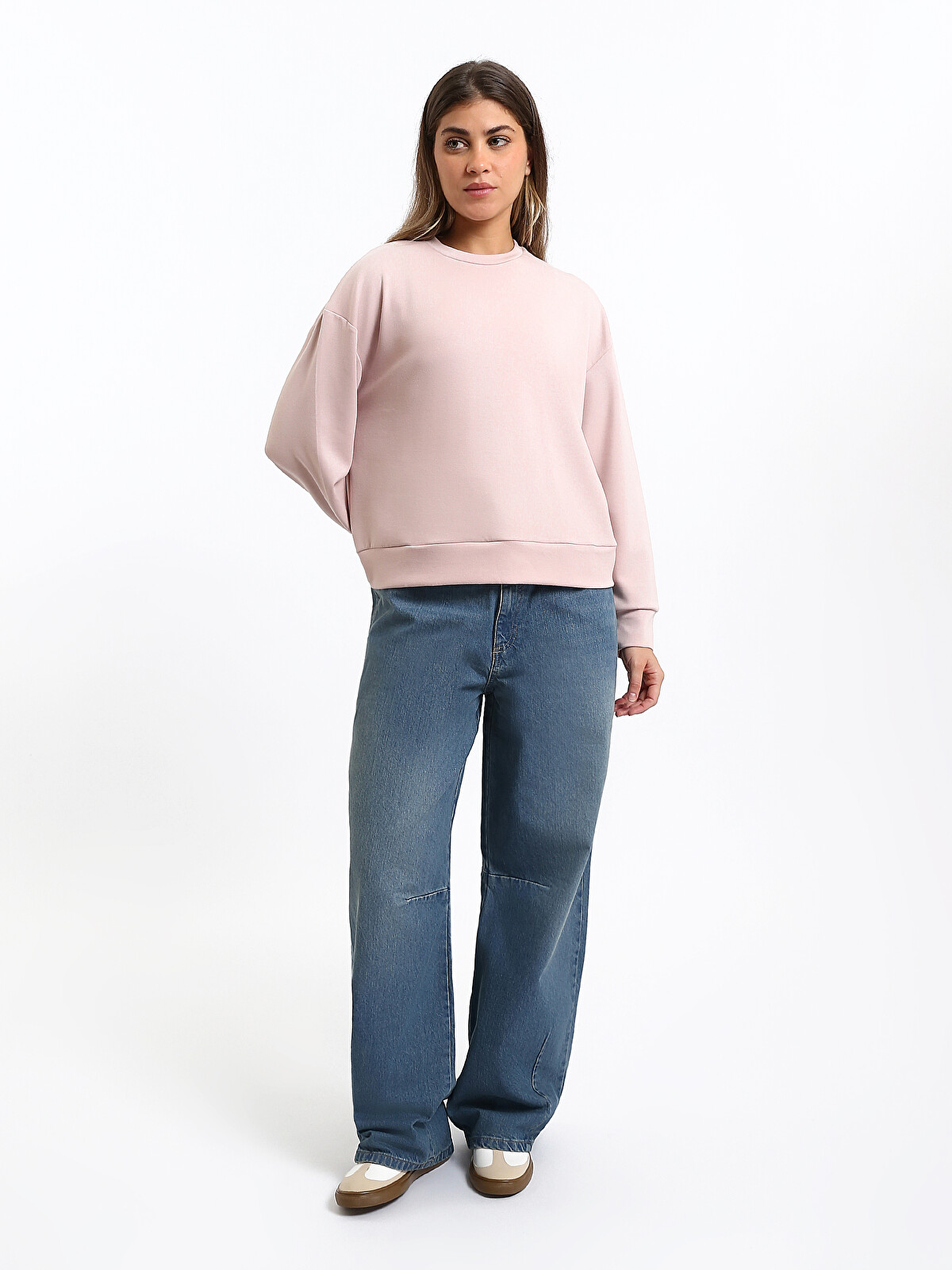 XSIDE Crew Neck Oversize Women's Thick Sweatshirt - W5GG65Z8-YQ2