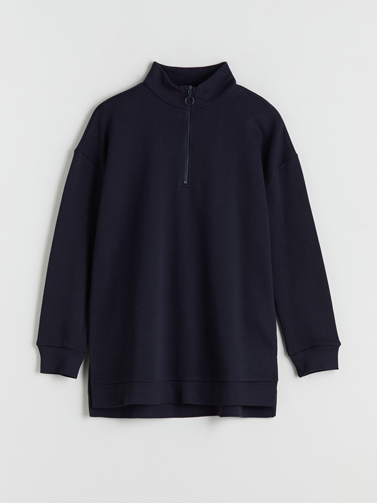LCW ECO Dik Yaka Kadın Sweatshirt Tunik - W5GU72Z8-ZZU | LC Waikiki