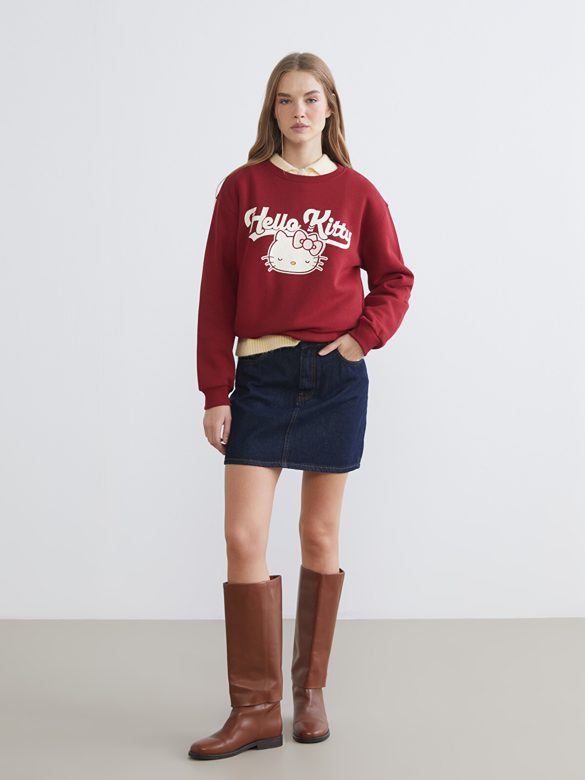 XSIDE Hello Kitty Printed Women's Thick Sweatshirt - W5GY10Z8-HQG