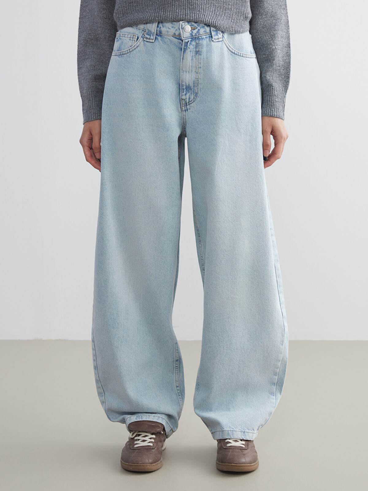 XSIDE Baggy Fit Kadın Jean Pantolon - W5H303Z8-CU5 | LCW