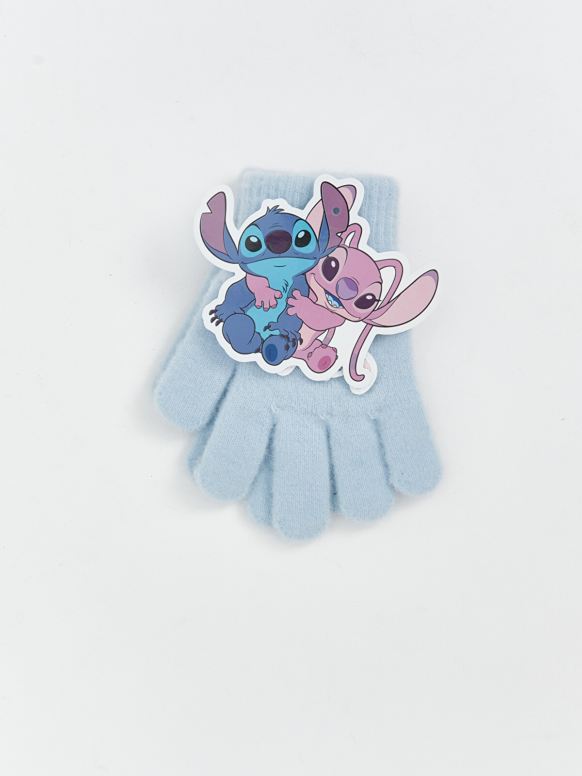 LCW ACCESSORIES Mavi Lilo Ve Stitch Baskılı Kız Çocuk Eldiven
